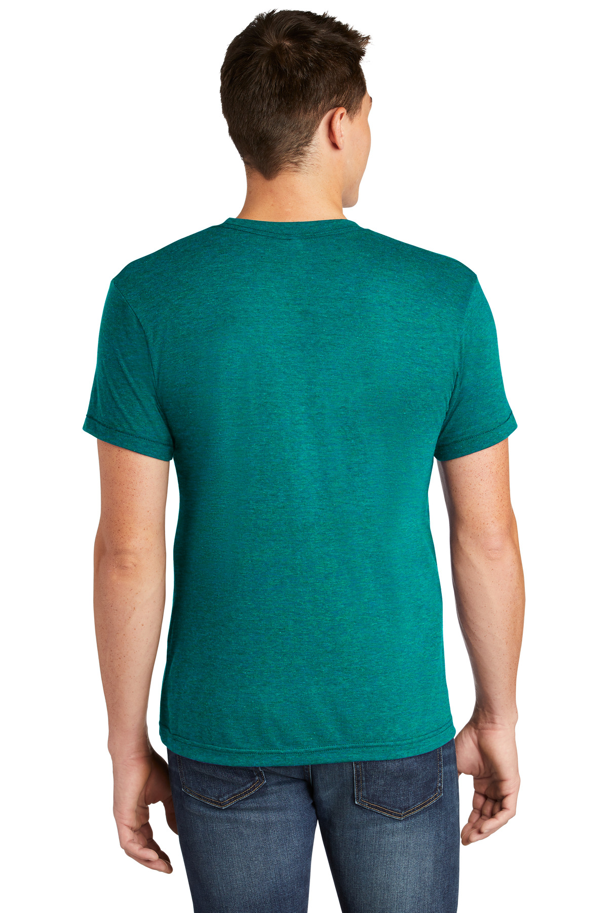 TR401 American Apparel Unisex Triblend USA Made Short-Sleeve Track T-Shirt - Back Image