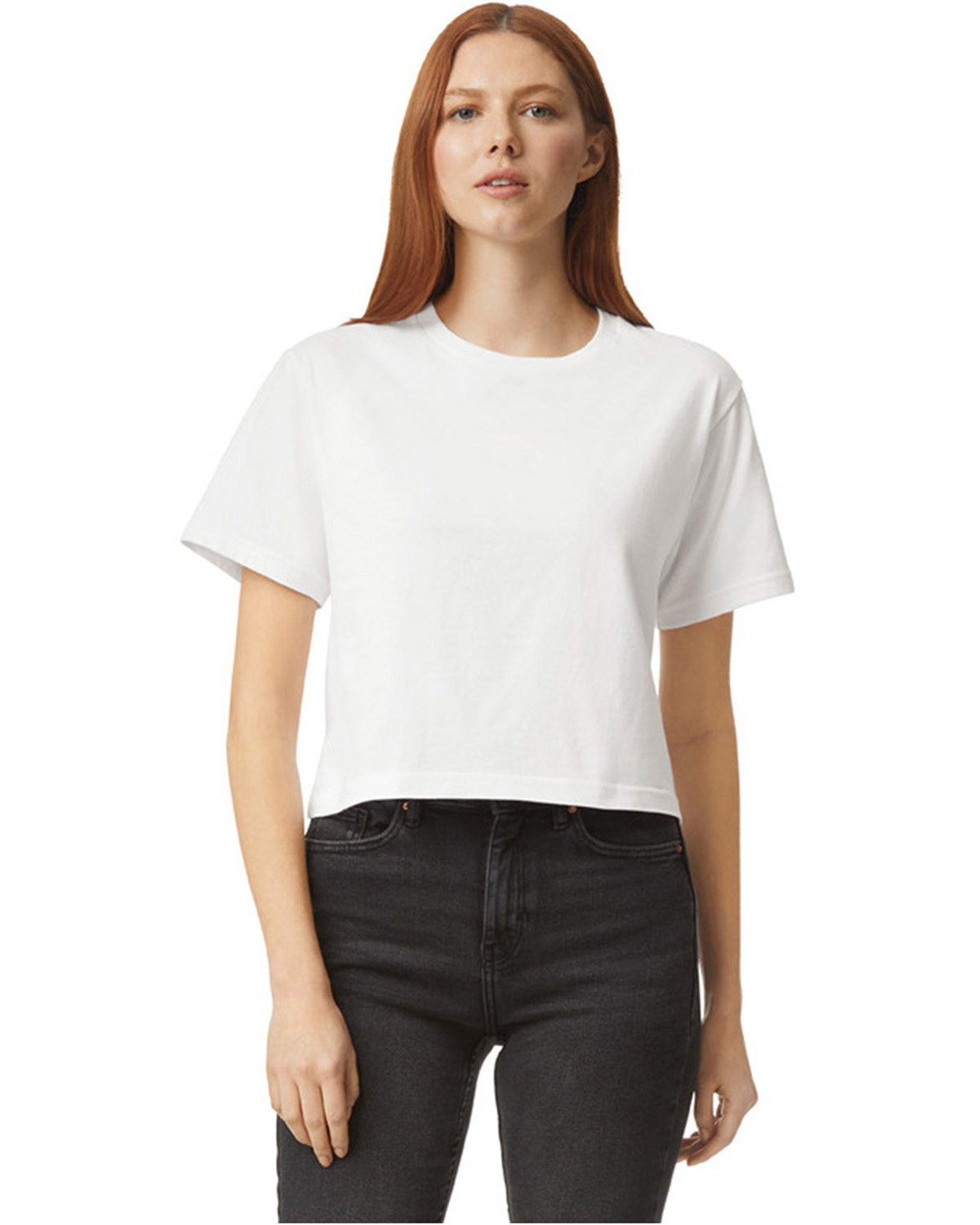 102AM American Apparel Ladies Fine Jersey Boxy T-Shirt Zoom Image