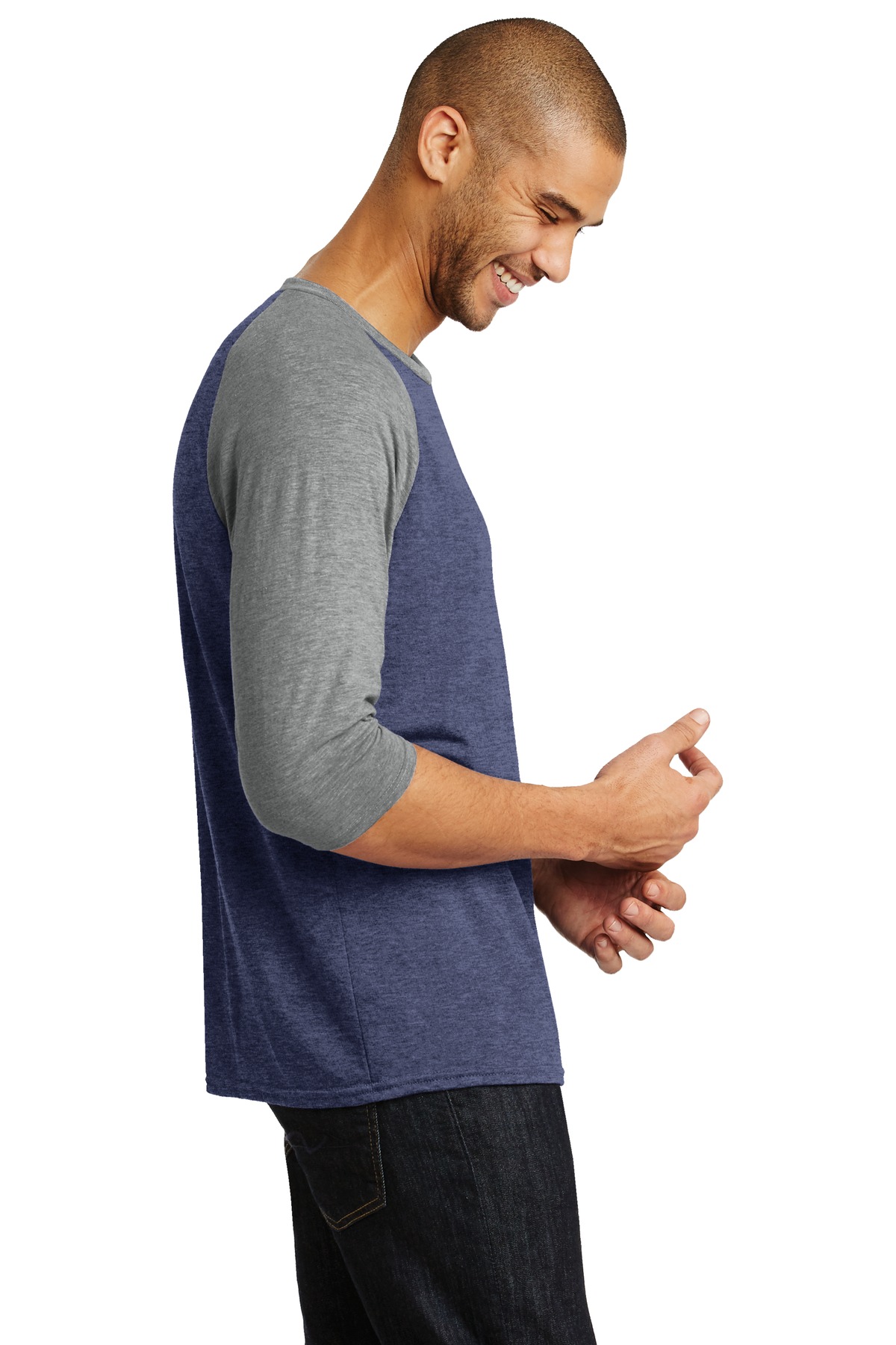 AN6755 Anvil Tri-Blend 3/4-Sleeve Raglan Tee. - Siide Image
