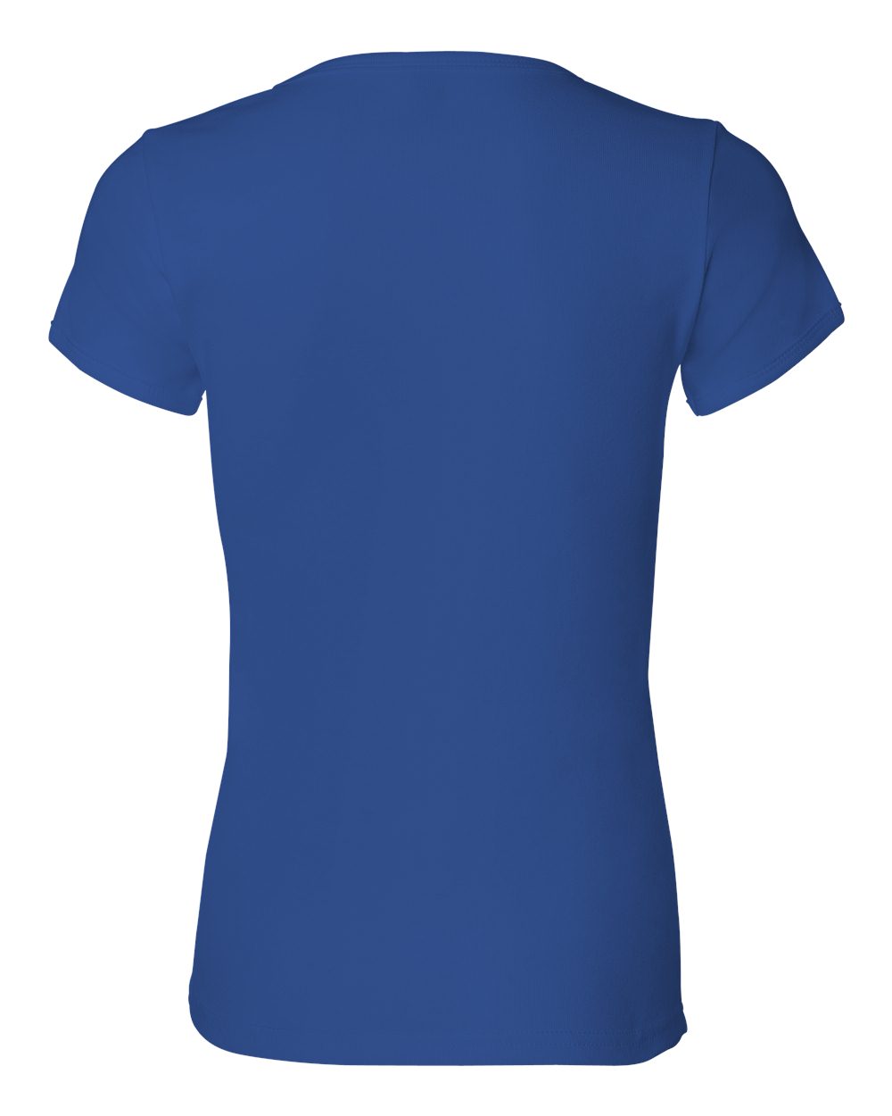 1441 Anvil Womens 1×1 Baby Rib Scoop T-Shirt - Back Image