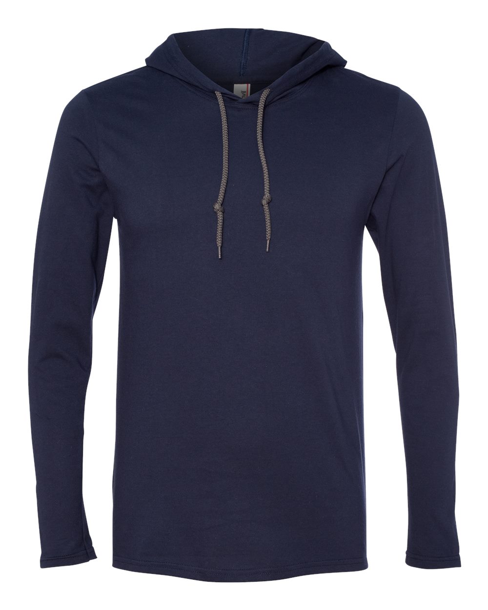 987 Anvil Lightweight Hooded Long Sleeve T-Shirt Zoom Image