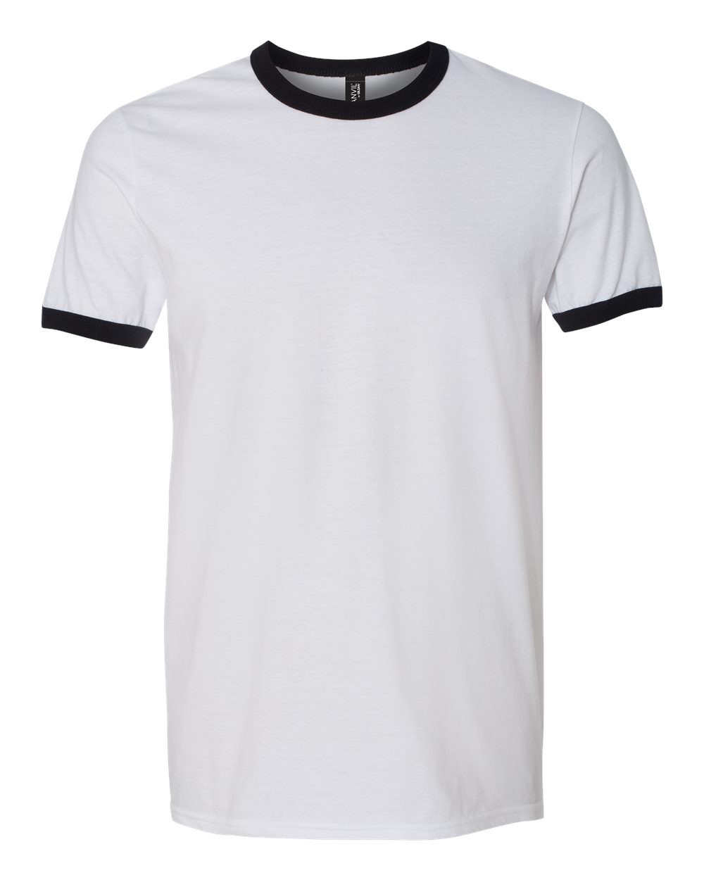 988 Anvil Lightweight Ringer T-Shirt Zoom Image