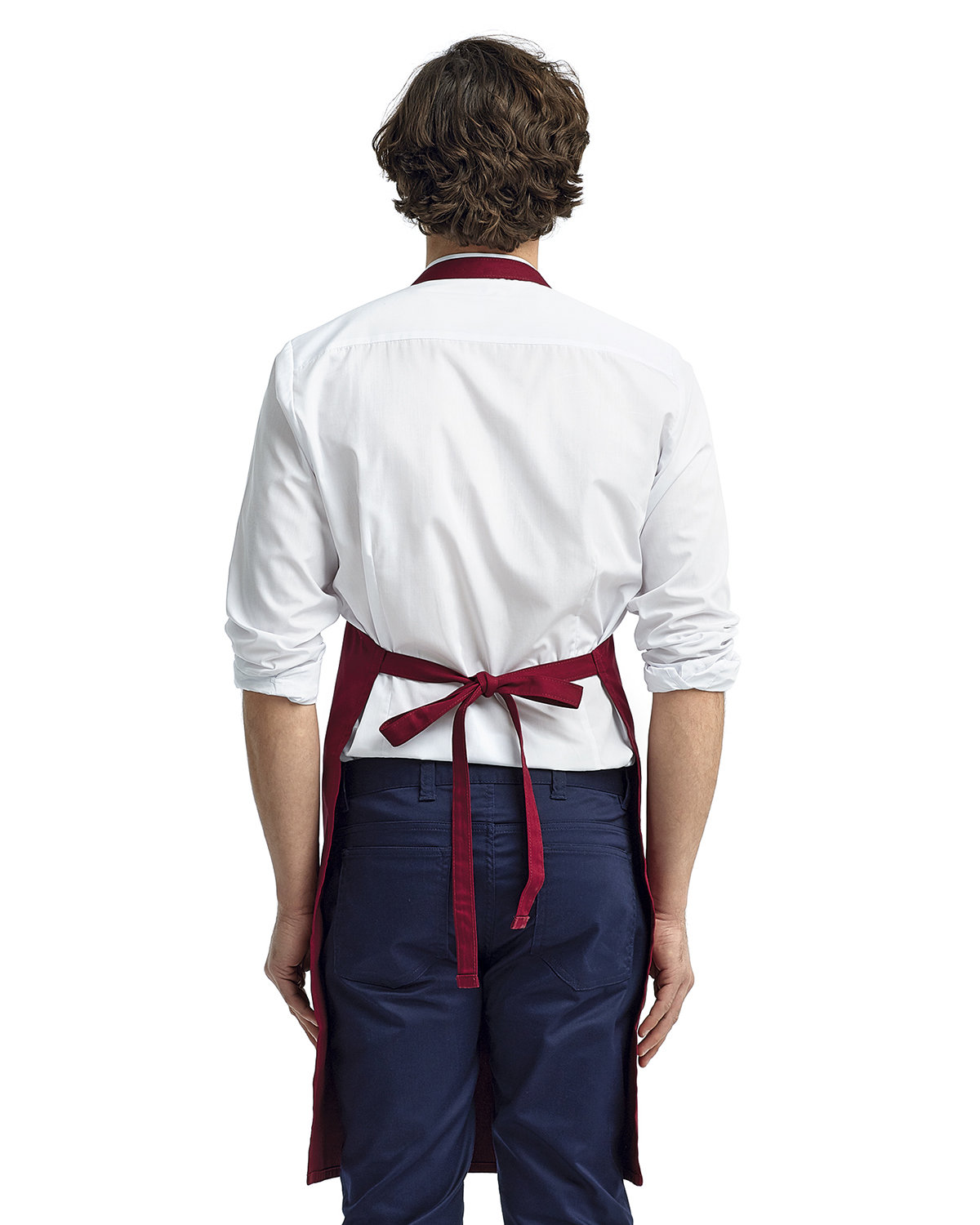 RP102 Artisan Collection by Reprime Organic Cotton Bib Apron - Back Image