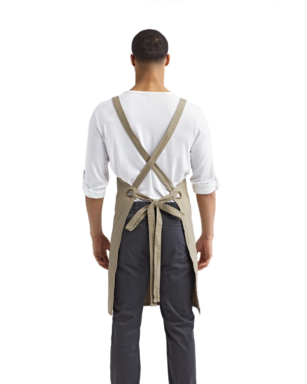 RP129 Artisan Collection by Reprime Cross Back Barista Apron - Back Image