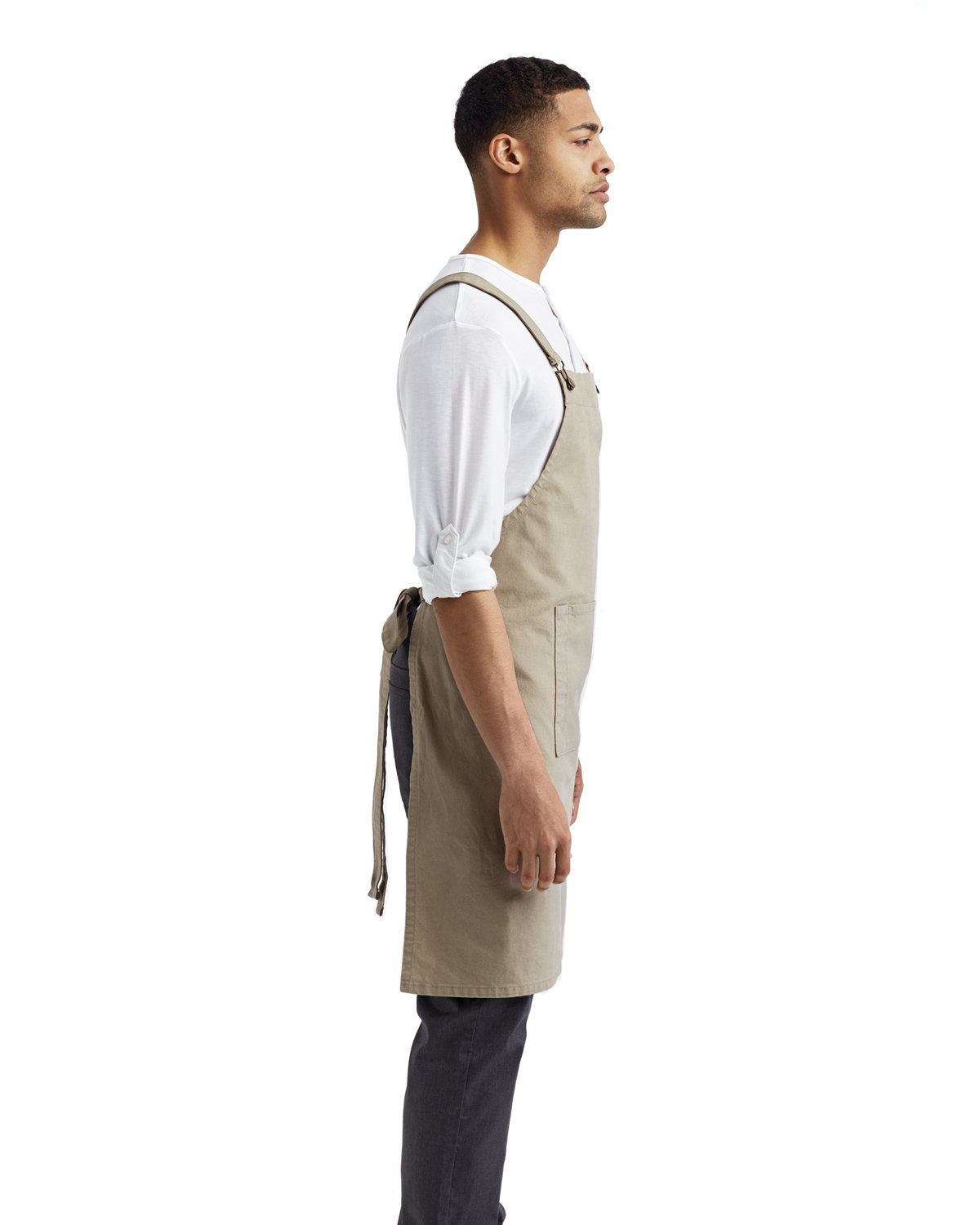 RP129 Artisan Collection by Reprime Cross Back Barista Apron - Siide Image