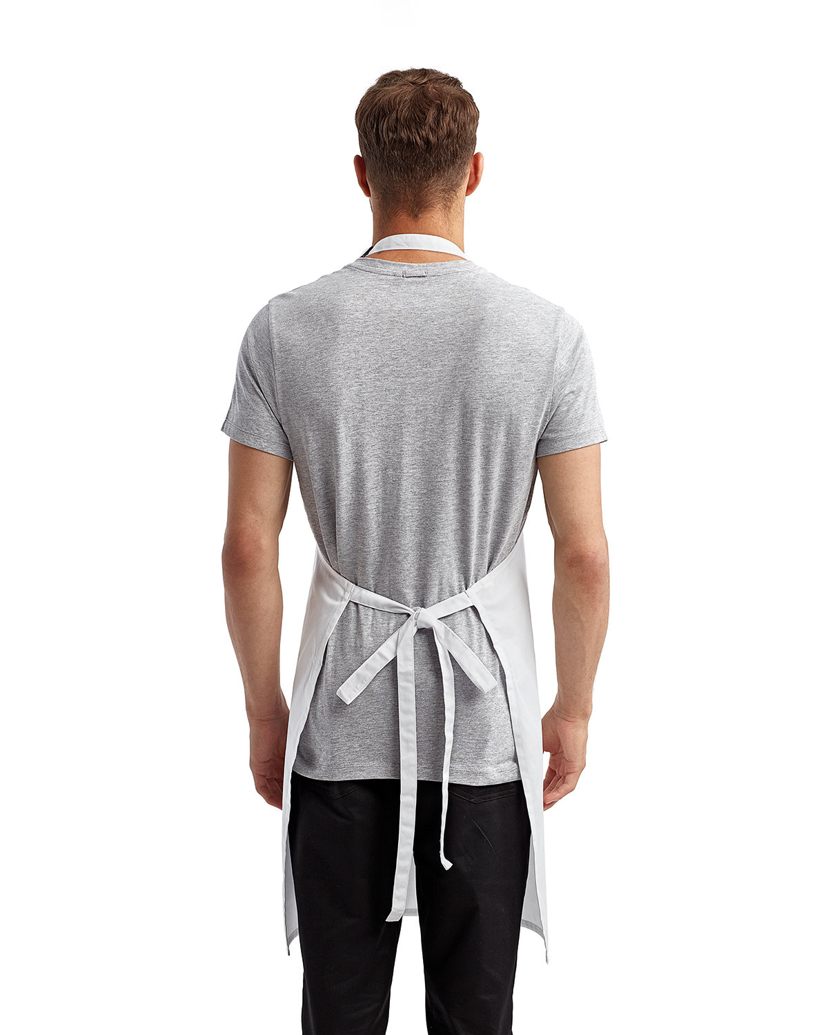 RP154 Artisan Collection by Reprime Unisex Colours Sustainable Pocket Bib Apron - Back Image
