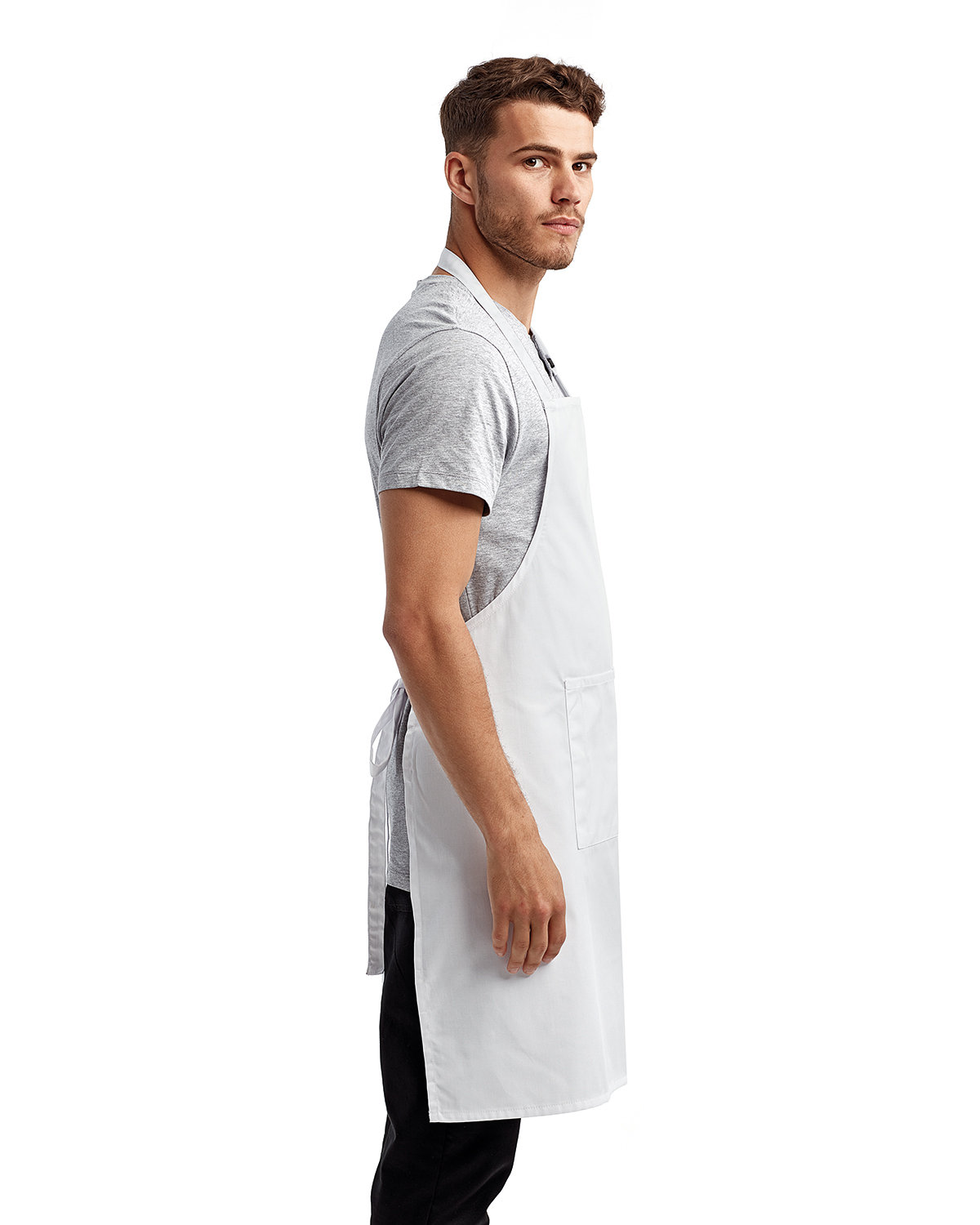 RP154 Artisan Collection by Reprime Unisex Colours Sustainable Pocket Bib Apron - Siide Image