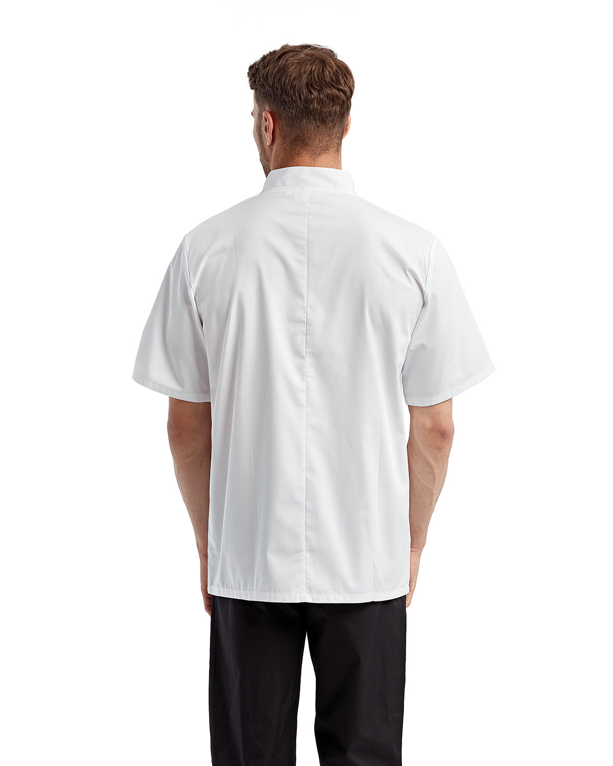 RP656 Artisan Collection by Reprime Unisex Short-Sleeve Sustainable Chefs Jacket - Back Image