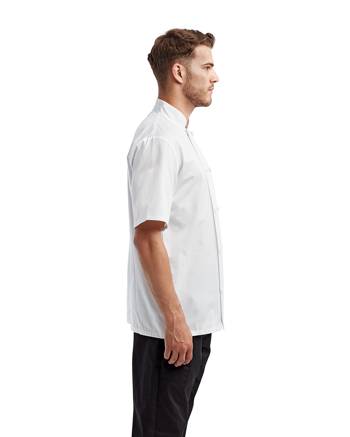 RP656 Artisan Collection by Reprime Unisex Short-Sleeve Sustainable Chefs Jacket - Siide Image