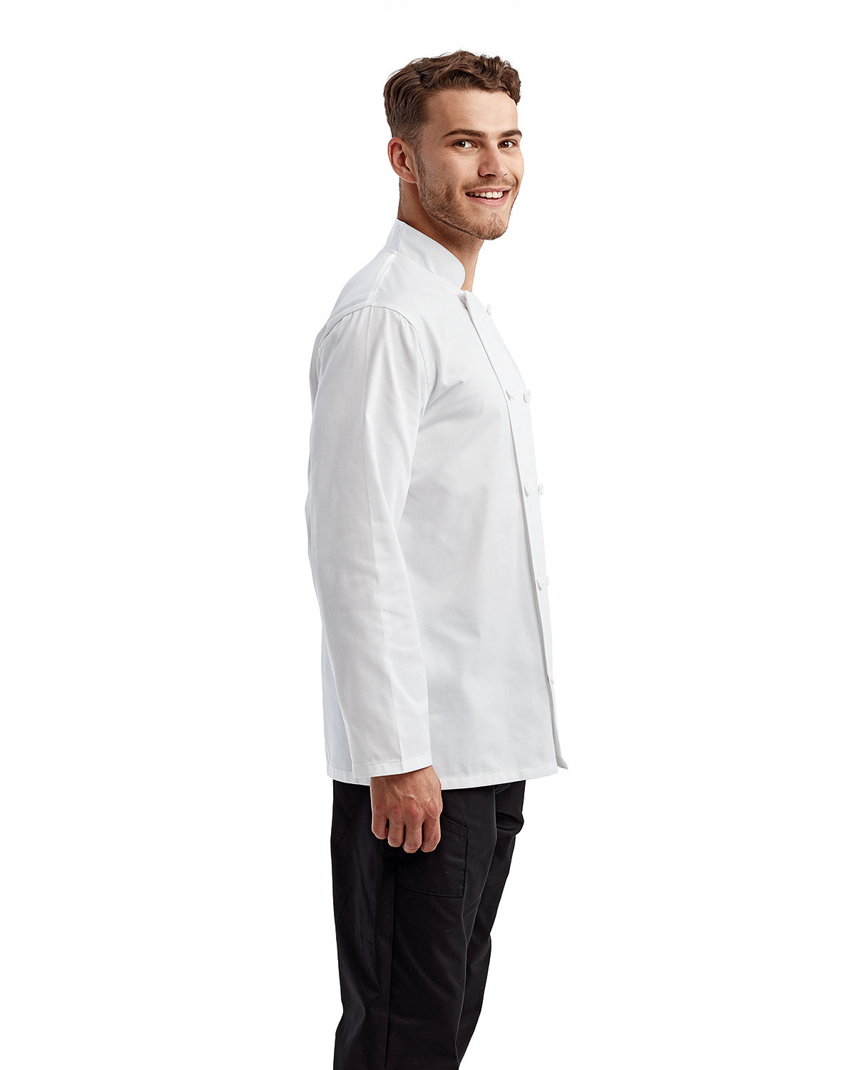 RP657 Artisan Collection by Reprime Unisex Long-Sleeve Sustainable Chefs Jacket - Siide Image
