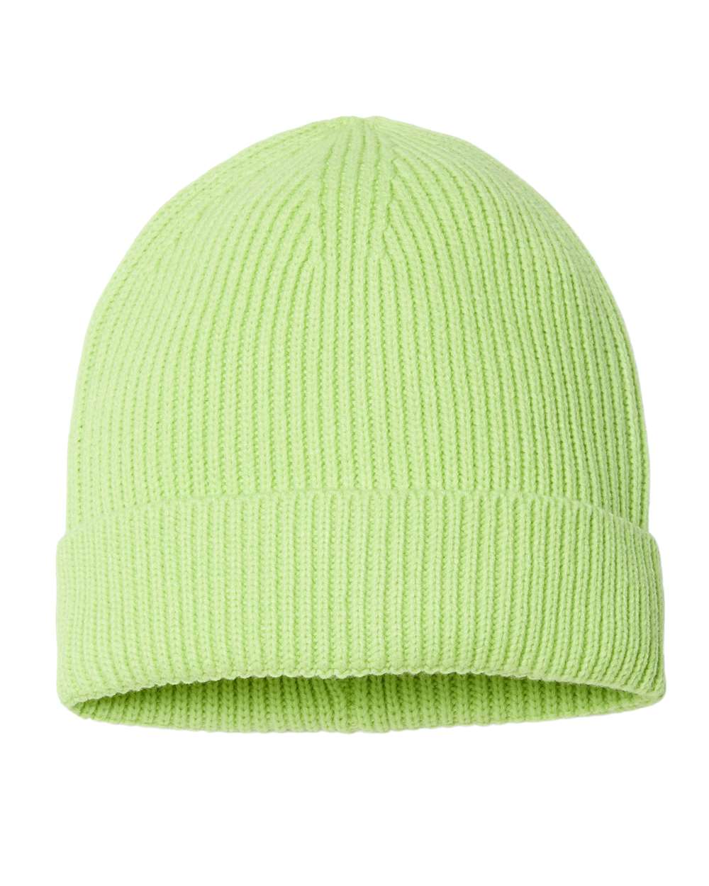 ANDY Atlantis Headwear Sustainable Fine Rib Cuffed Beanie - Back Image