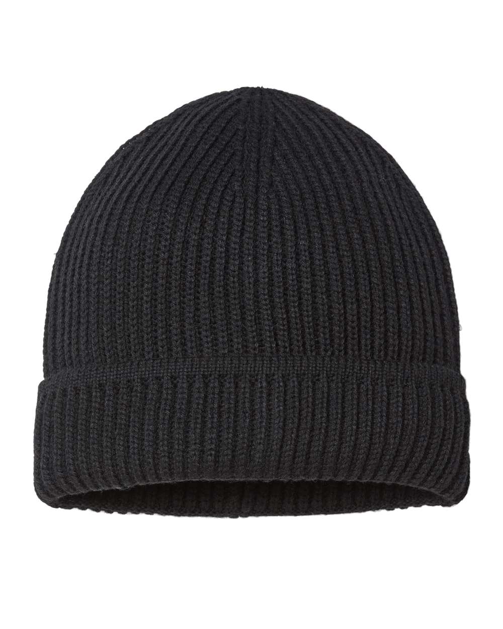 MAPLE Atlantis Headwear Sustainable Finish Edge Cuffed Beanie - Back Image