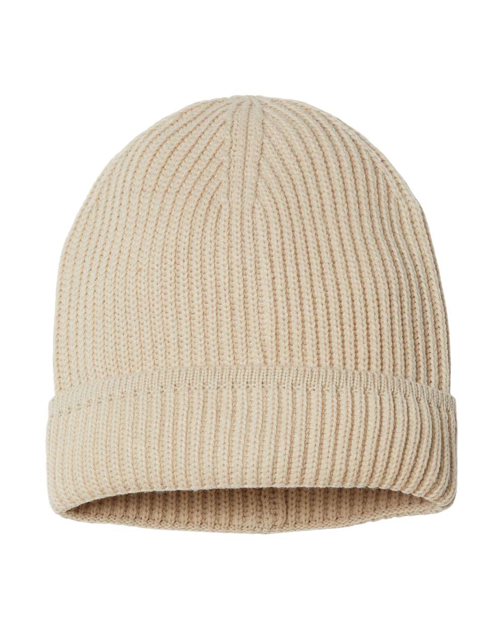 MAPLE Atlantis Headwear Sustainable Finish Edge Cuffed Beanie - Back Image