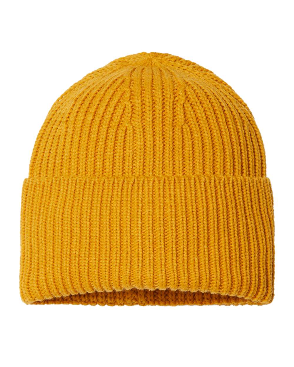 OAK Atlantis Headwear Sustainable Chunky Rib Cuffed Beanie - Back Image