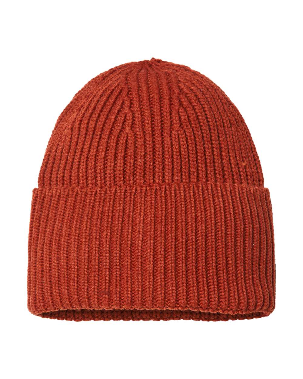 OAK Atlantis Headwear Sustainable Chunky Rib Cuffed Beanie - Back Image