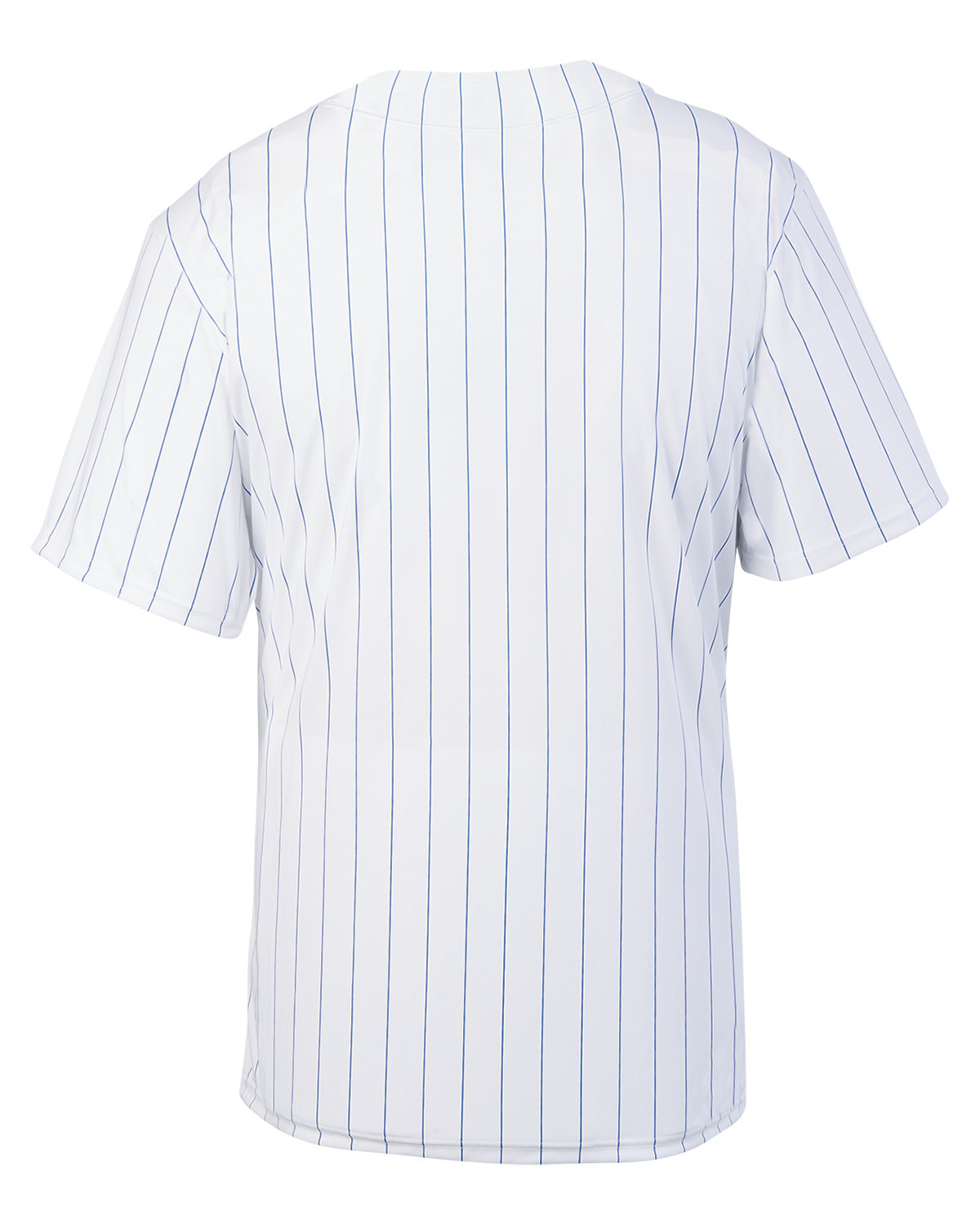 1685 Augusta Drop Ship Unisex Pin Stripe Full Button Baseball Jersey - Back Image
