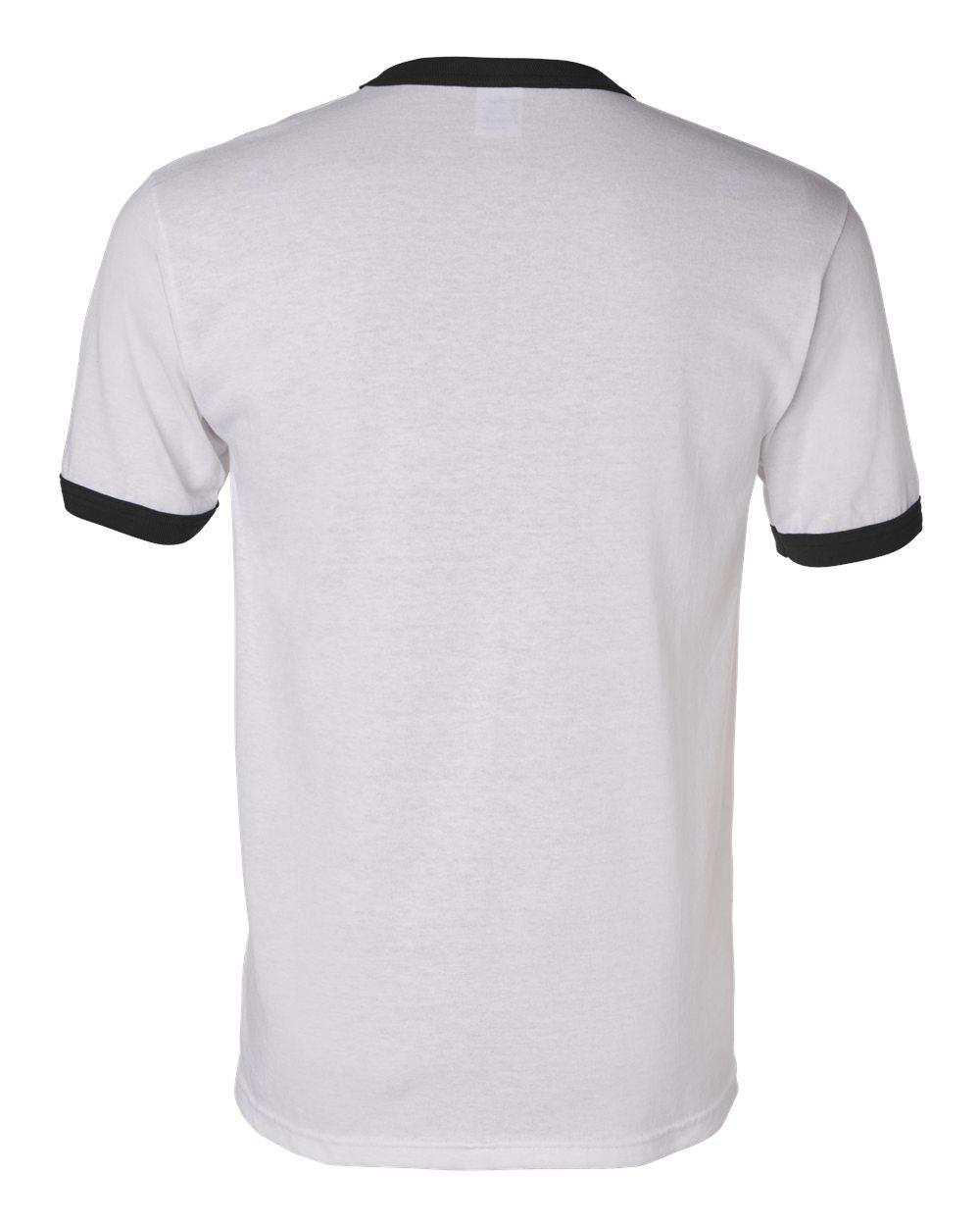 710 Augusta Drop Ship Adult Ringer T-Shirt - Back Image