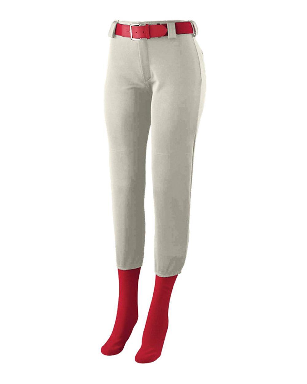 1240 Augusta Sportswear Womens Low Rise Homerun Pants - Siide Image