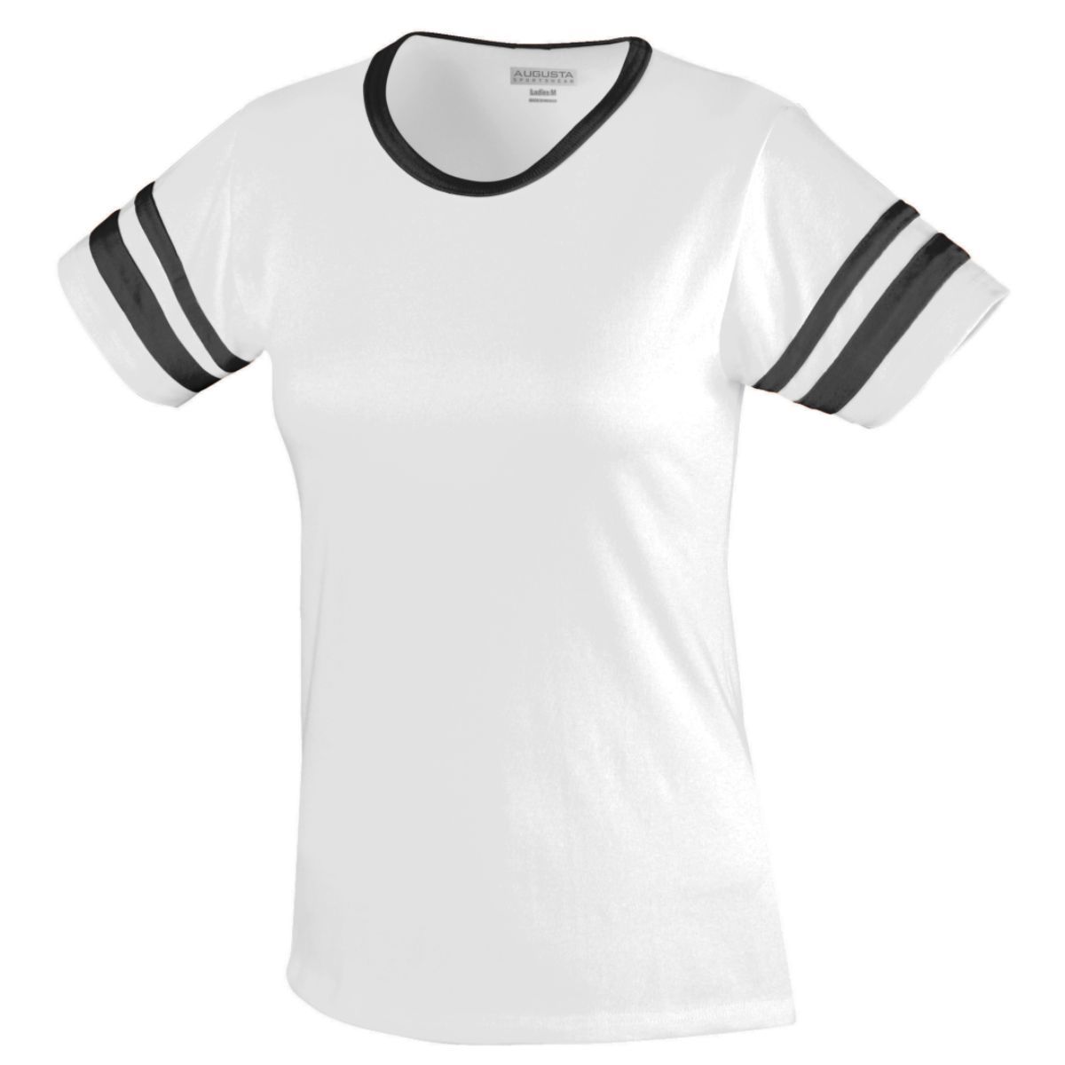 1275 Augusta Sportswear LADIES JUNIOR FIT COTTON/SPANDEX CAMP TEE - Back Image