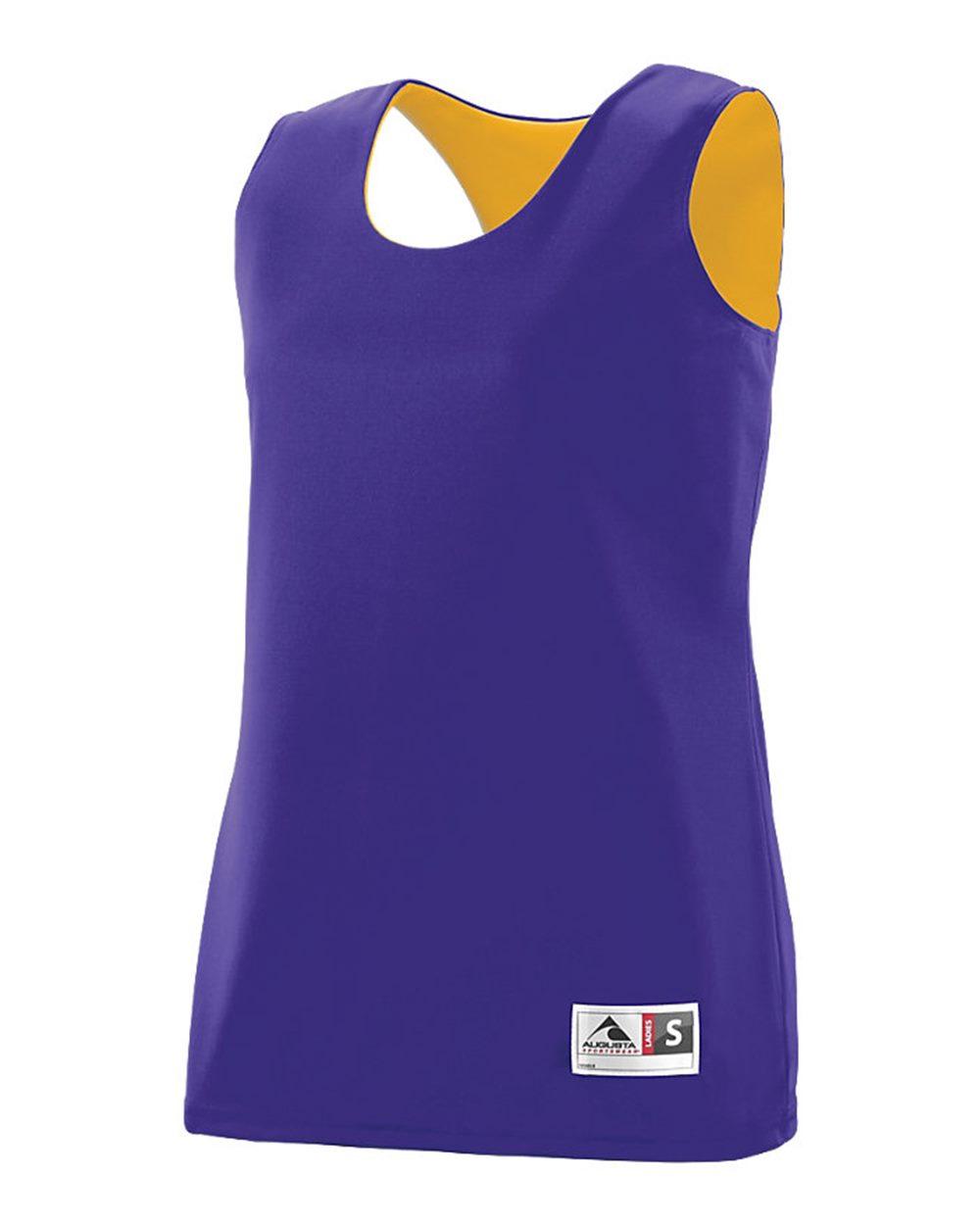 147 Augusta Sportswear Womens Reversible Wicking Tank Top - Siide Image