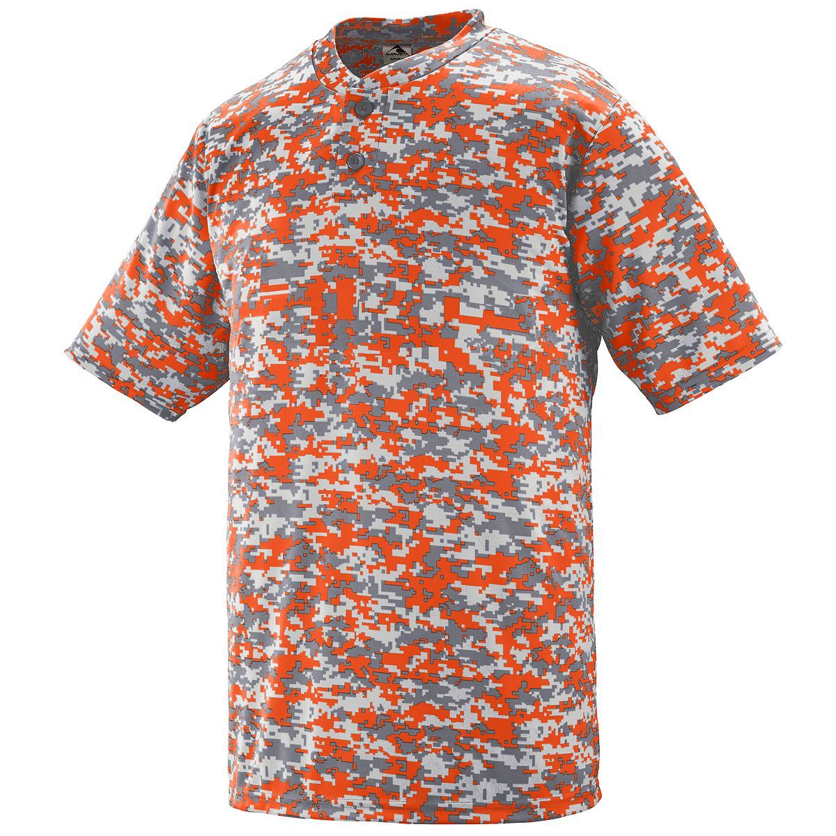 1556 Augusta Sportswear YOUTH DIGI CAMO WICKING TWO-BUTTON JERSEY - Back Image