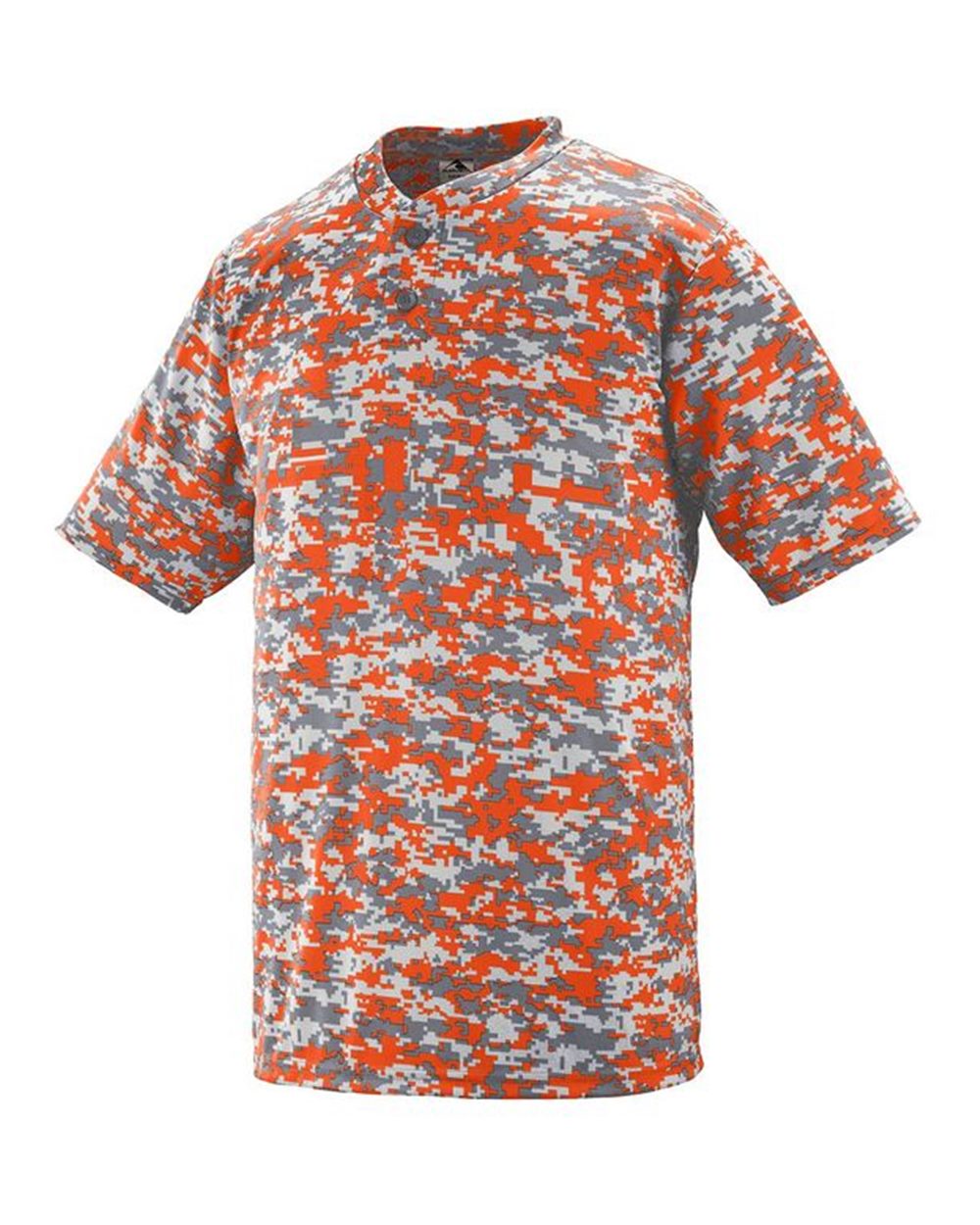 1556 Augusta Sportswear YOUTH DIGI CAMO WICKING TWO-BUTTON JERSEY - Siide Image