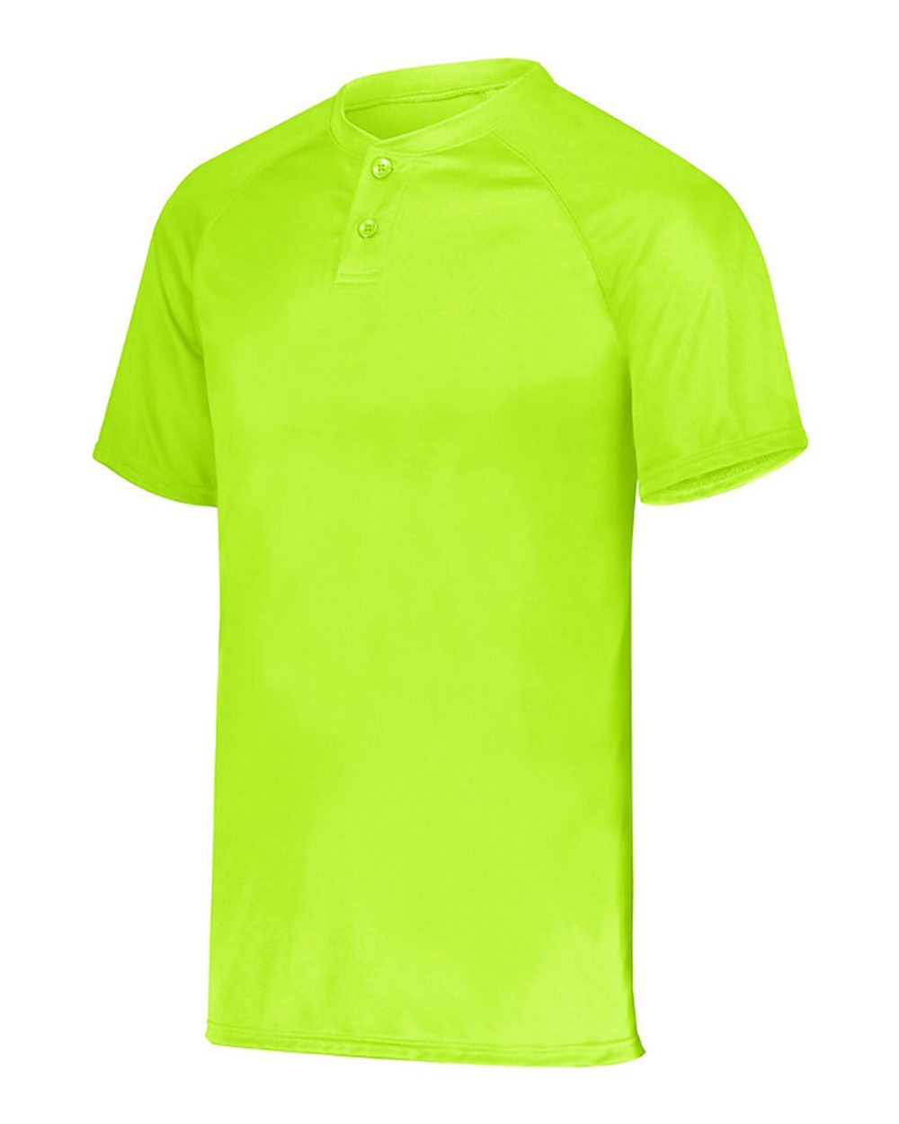 1566 Augusta Sportswear Youth Attain Wicking Two-Button Baseball Jersey - Siide Image