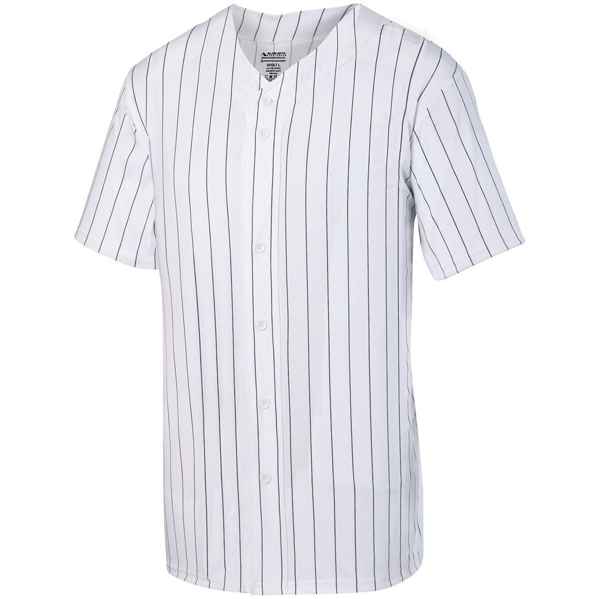 1686 Augusta Sportswear Youth Pinstripe Full-Button Jersey 1686 Augusta Sportswear Youth Pinstripe Full-Button Jersey