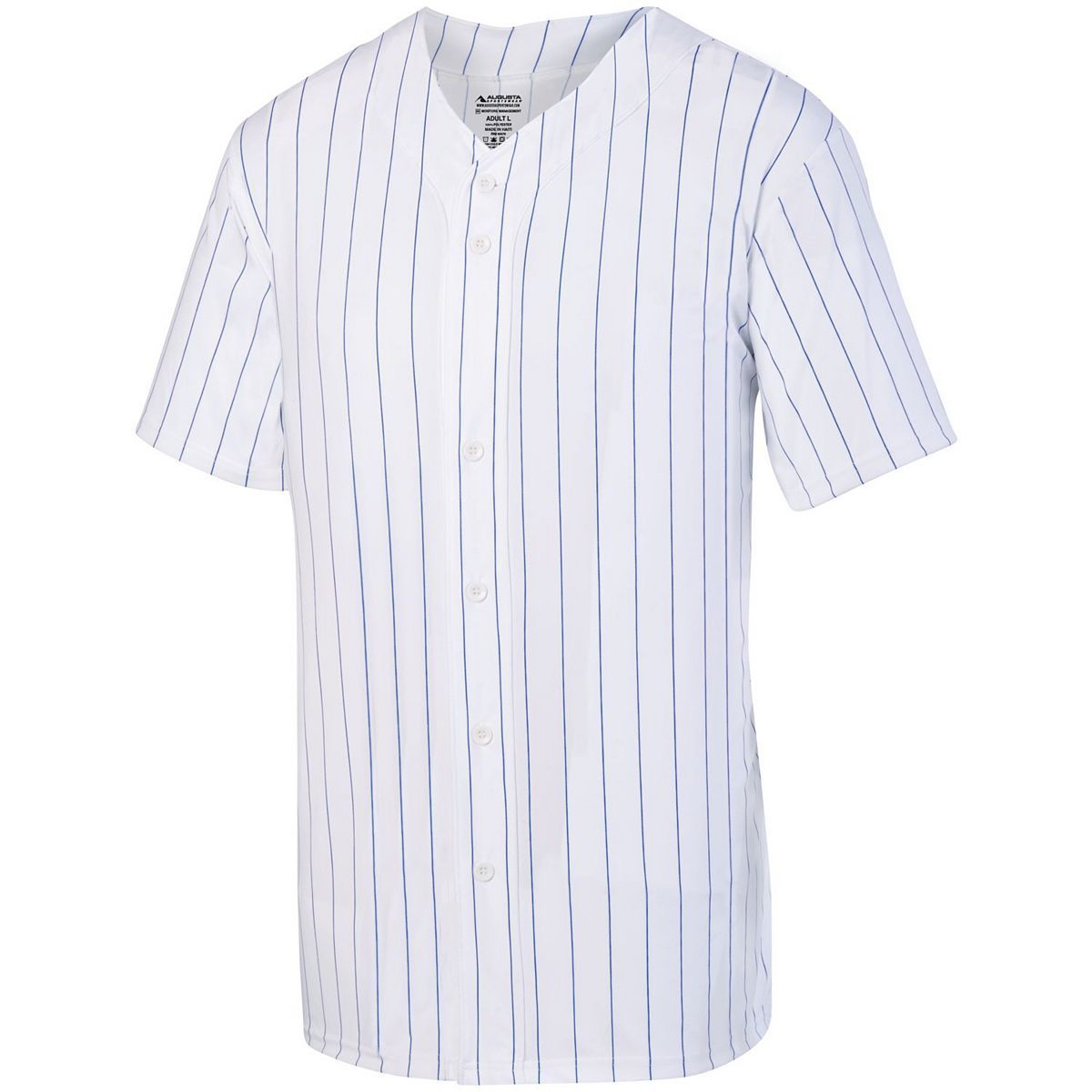 1686 Augusta Sportswear Youth Pinstripe Full-Button Jersey 1686 Augusta Sportswear Youth Pinstripe Full-Button Jersey