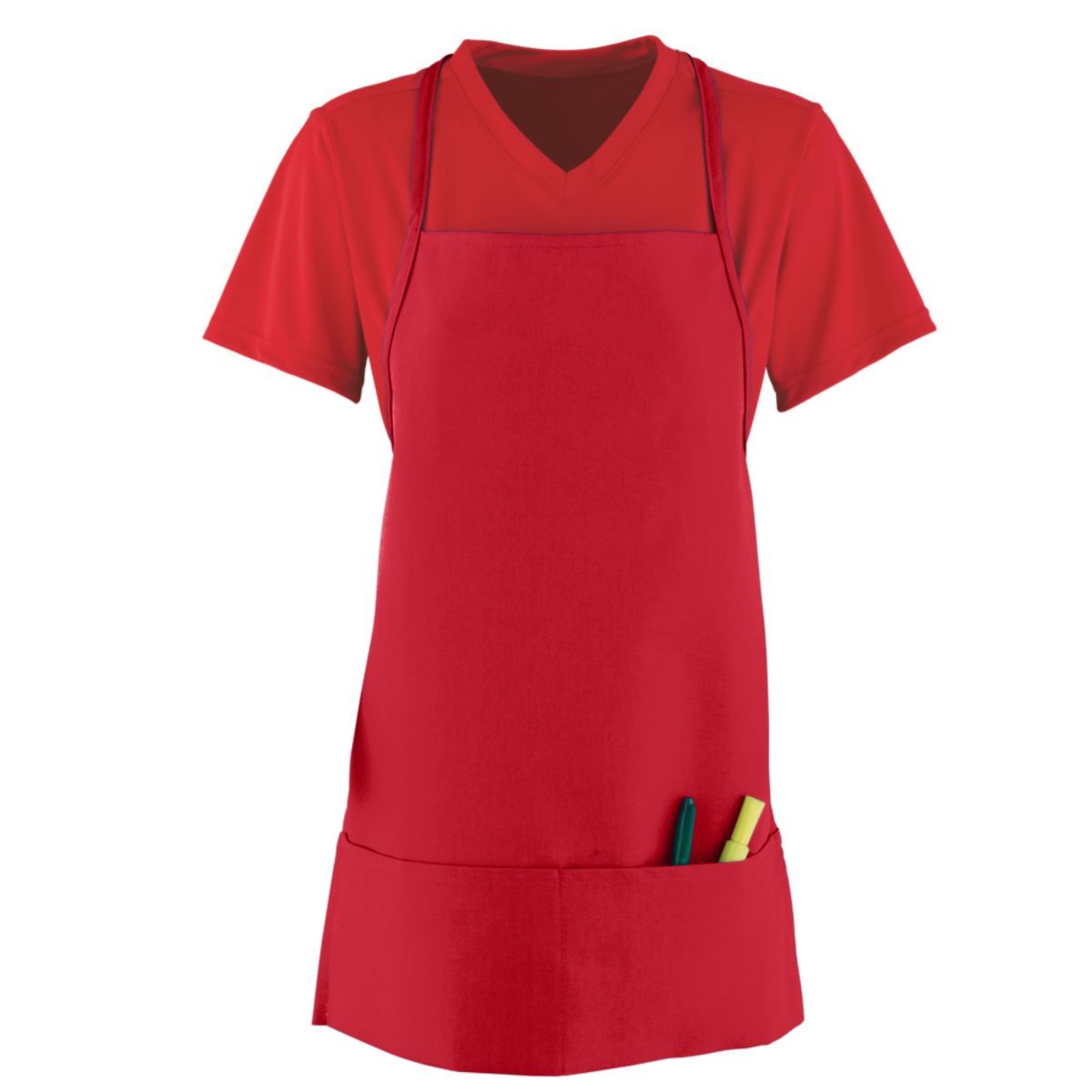 2060 Augusta Sportswear MEDIUM APRON WITH POUCH