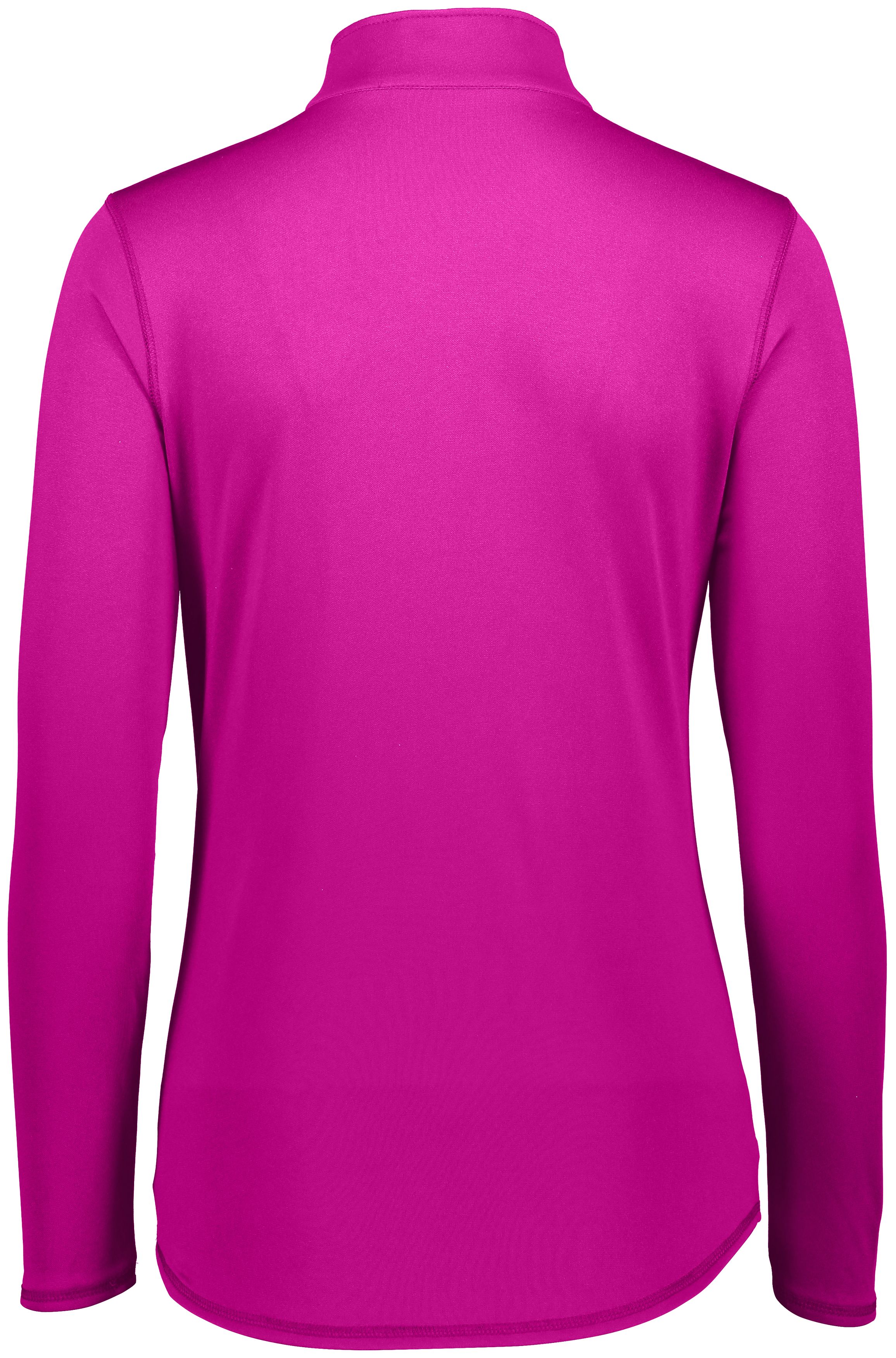 2787 Augusta Sportswear Womens Attain Color Secure Performance Quarter-Zip Pullover - Back Image