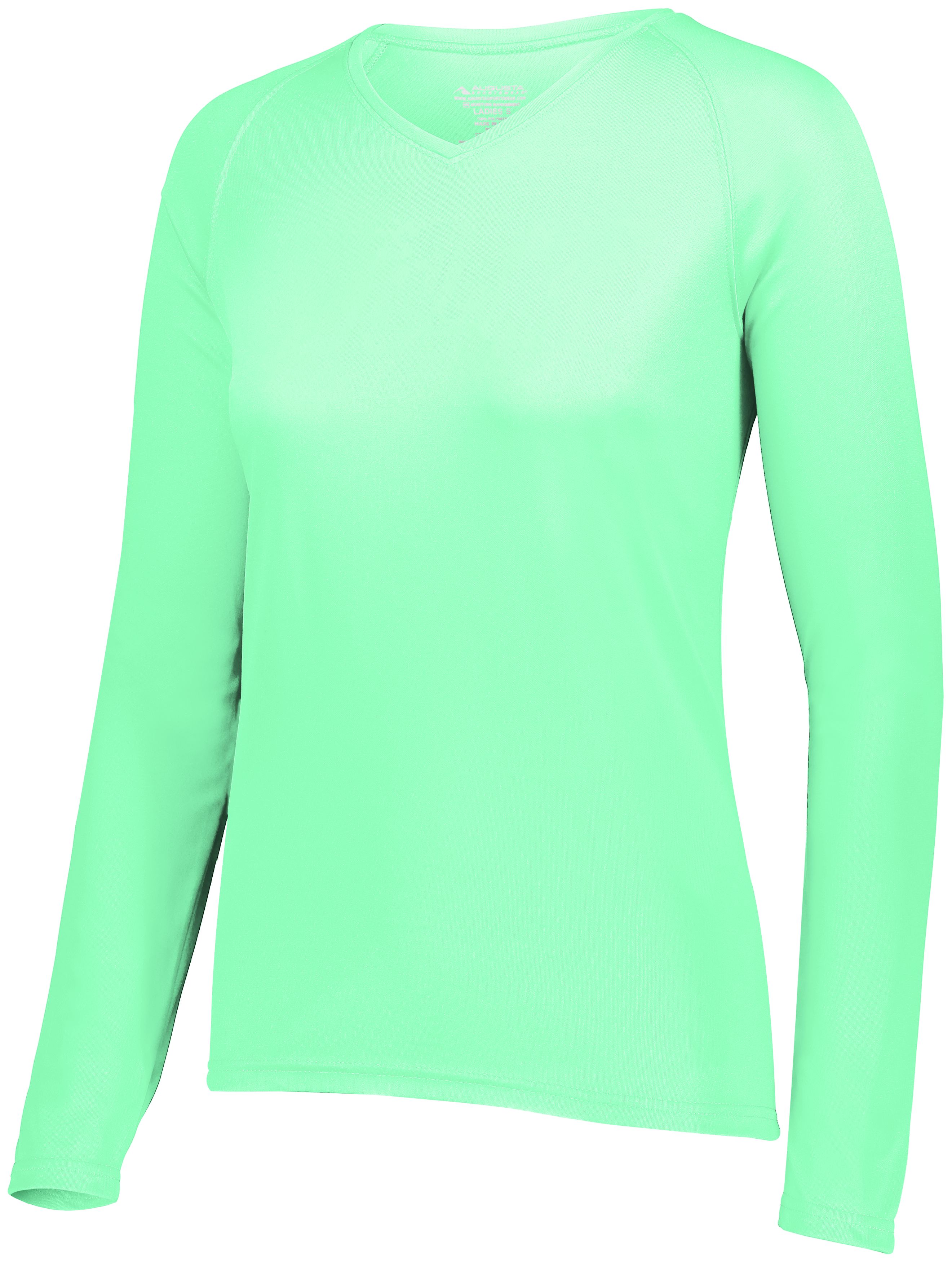 2797 Augusta Sportswear Womens Attain Wicking Long Sleeve V-Neck T-Shirt 2797 Augusta Sportswear Womens Attain Wicking Long Sleeve V-Neck T-Shirt