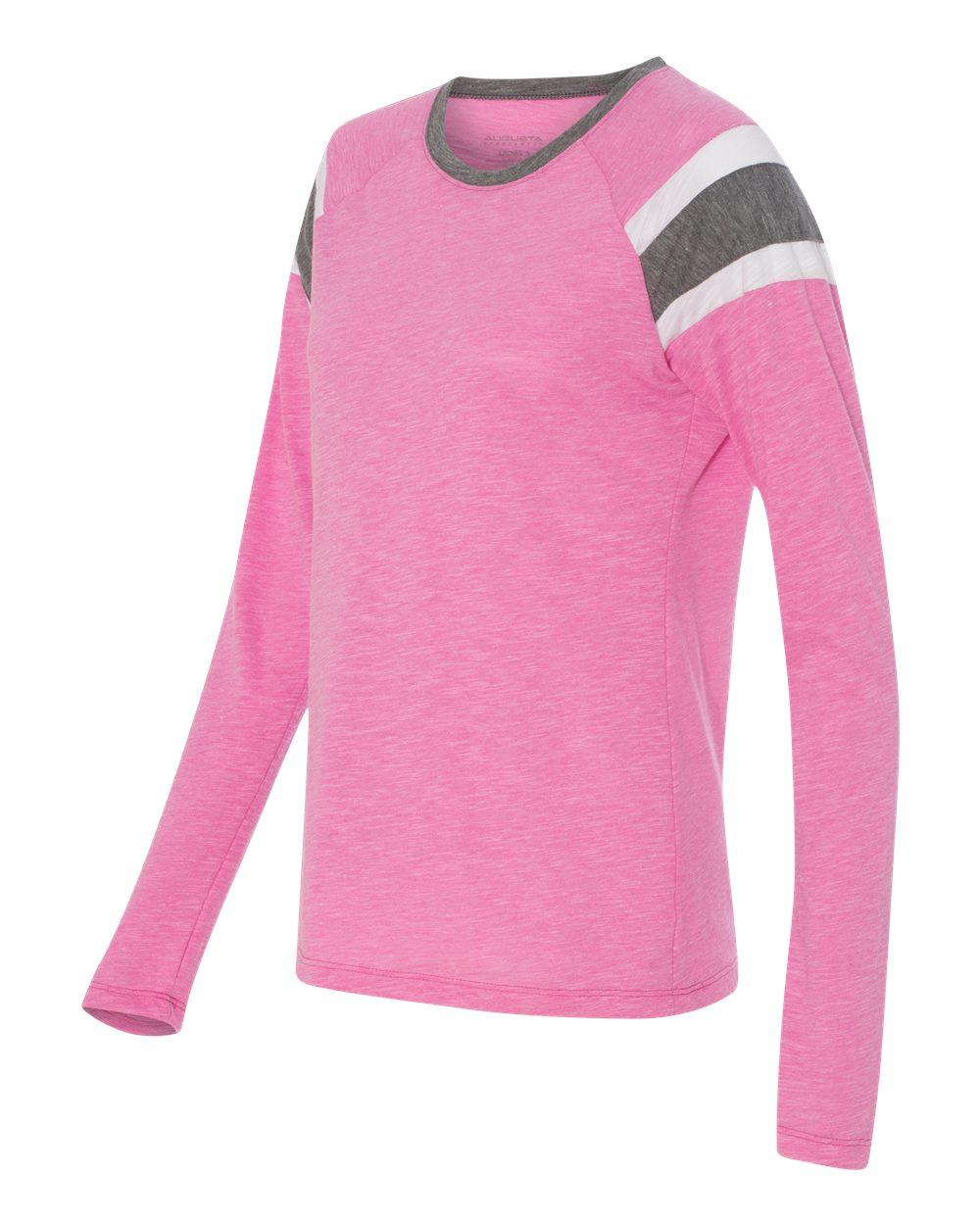 3012 Augusta Sportswear Womens Long Sleeve Fanatic T-Shirt - Siide Image