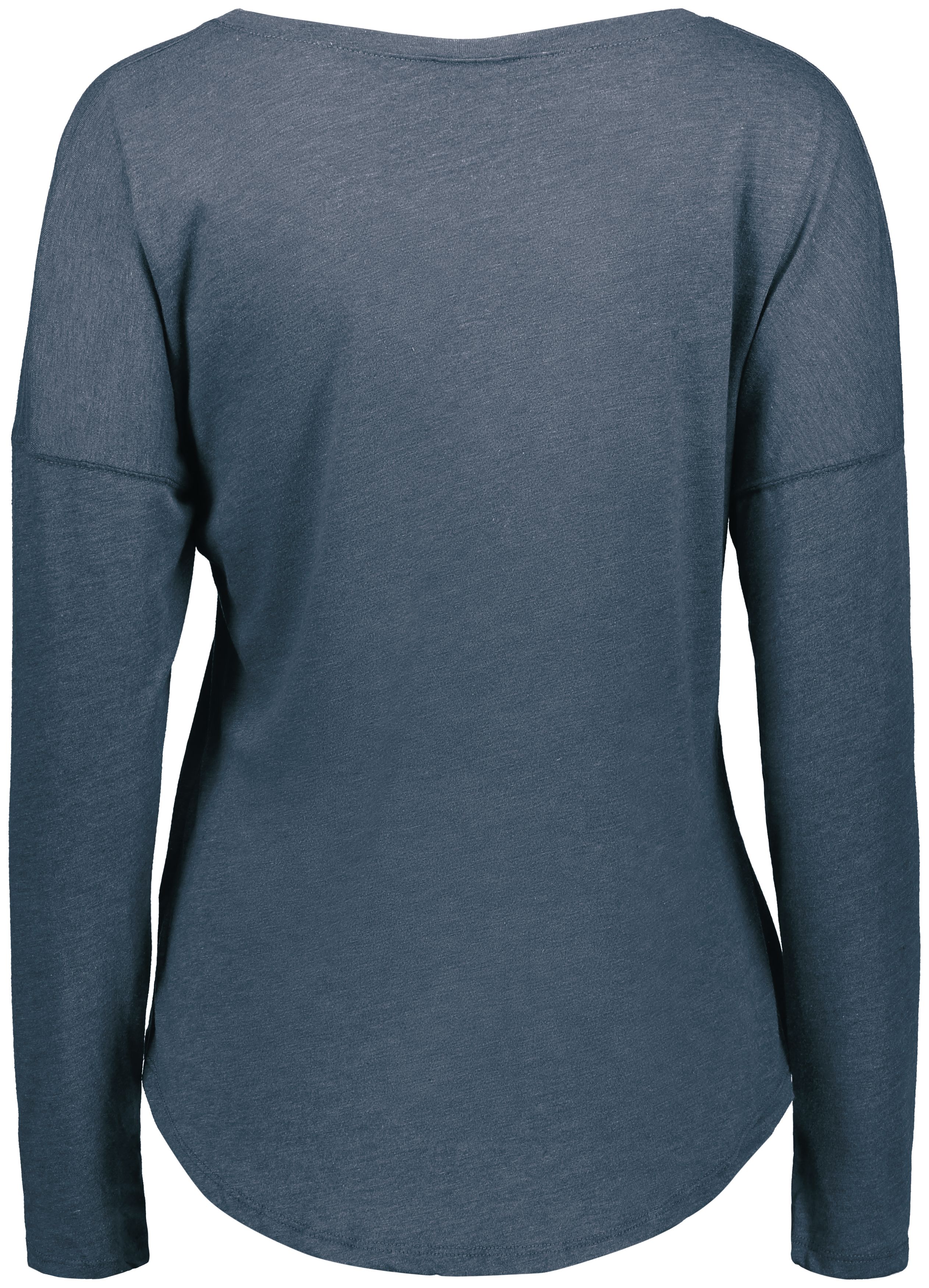 3077 Augusta Sportswear Womens Lux Triblend Long Sleeve T-Shirt - Back Image