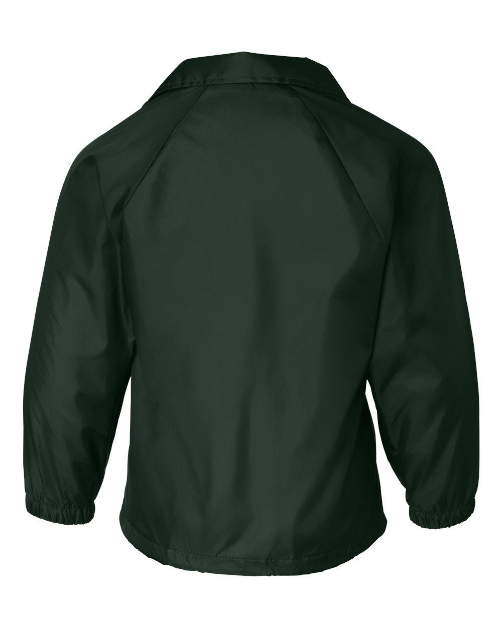 3101 Augusta Sportswear Youth Nylon Coachs Jacket - Back Image