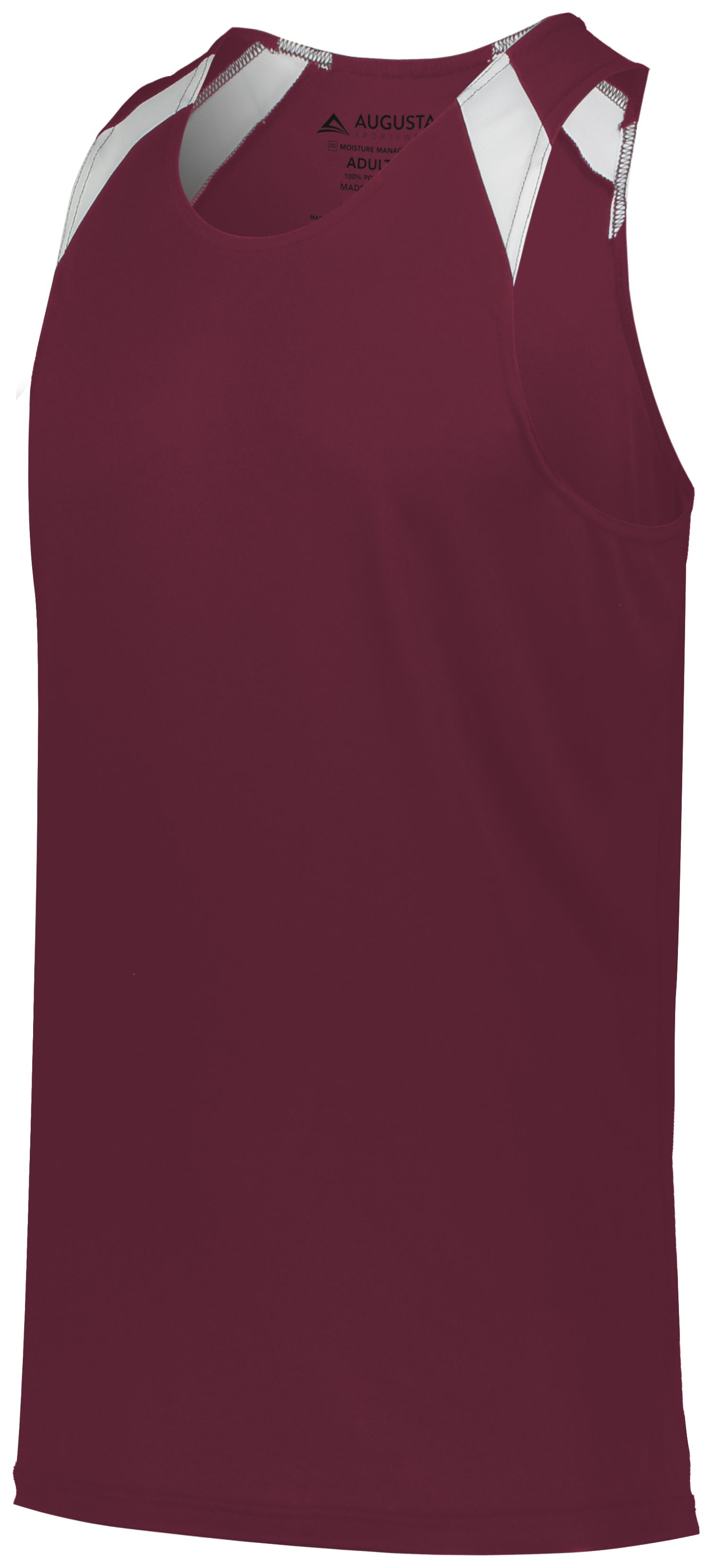 344 Augusta Sportswear YOUTH OVERSPEED TRACK JERSEY - Back Image