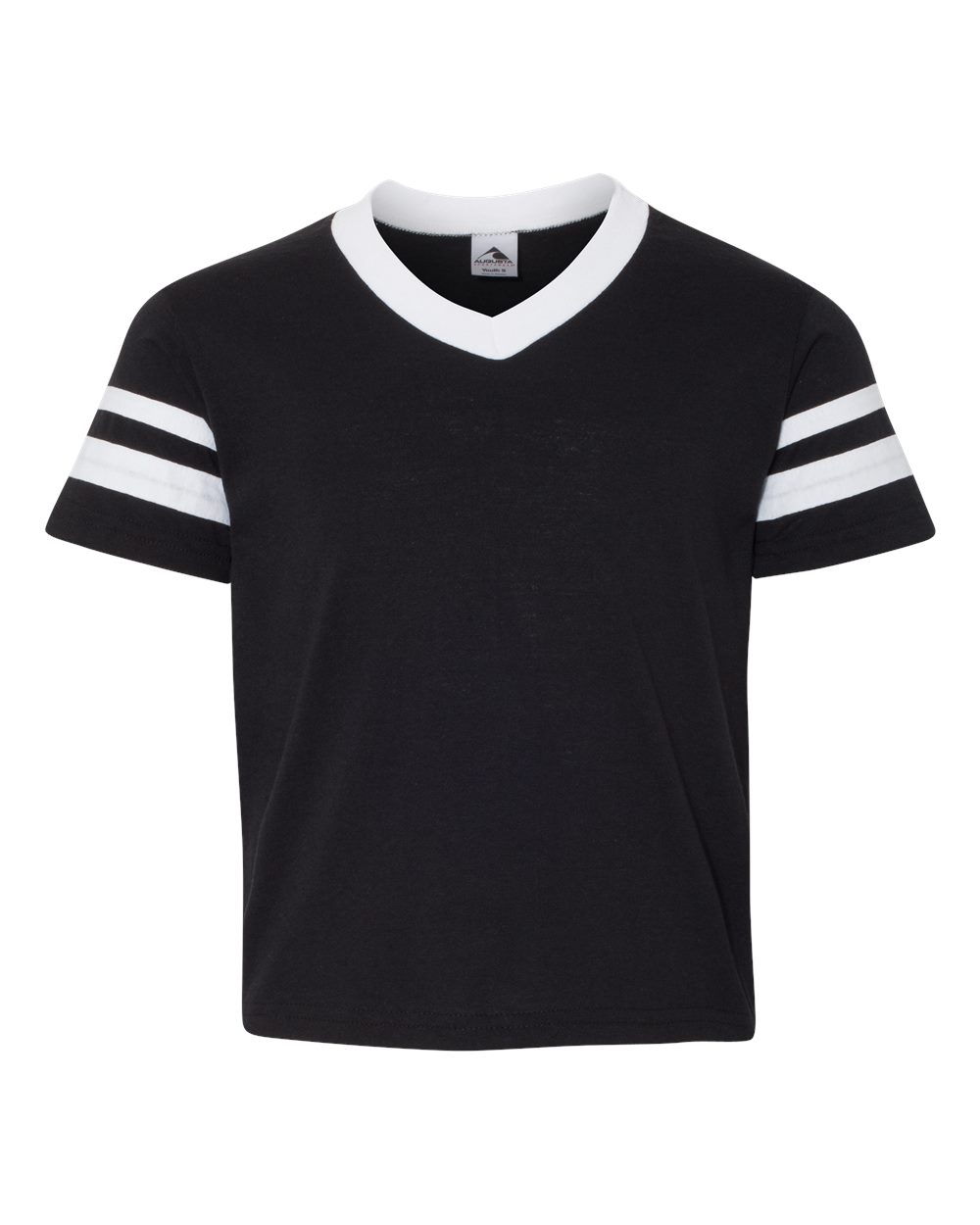 361 Augusta Sportswear Youth V-Neck Jersey with Striped Sleeves