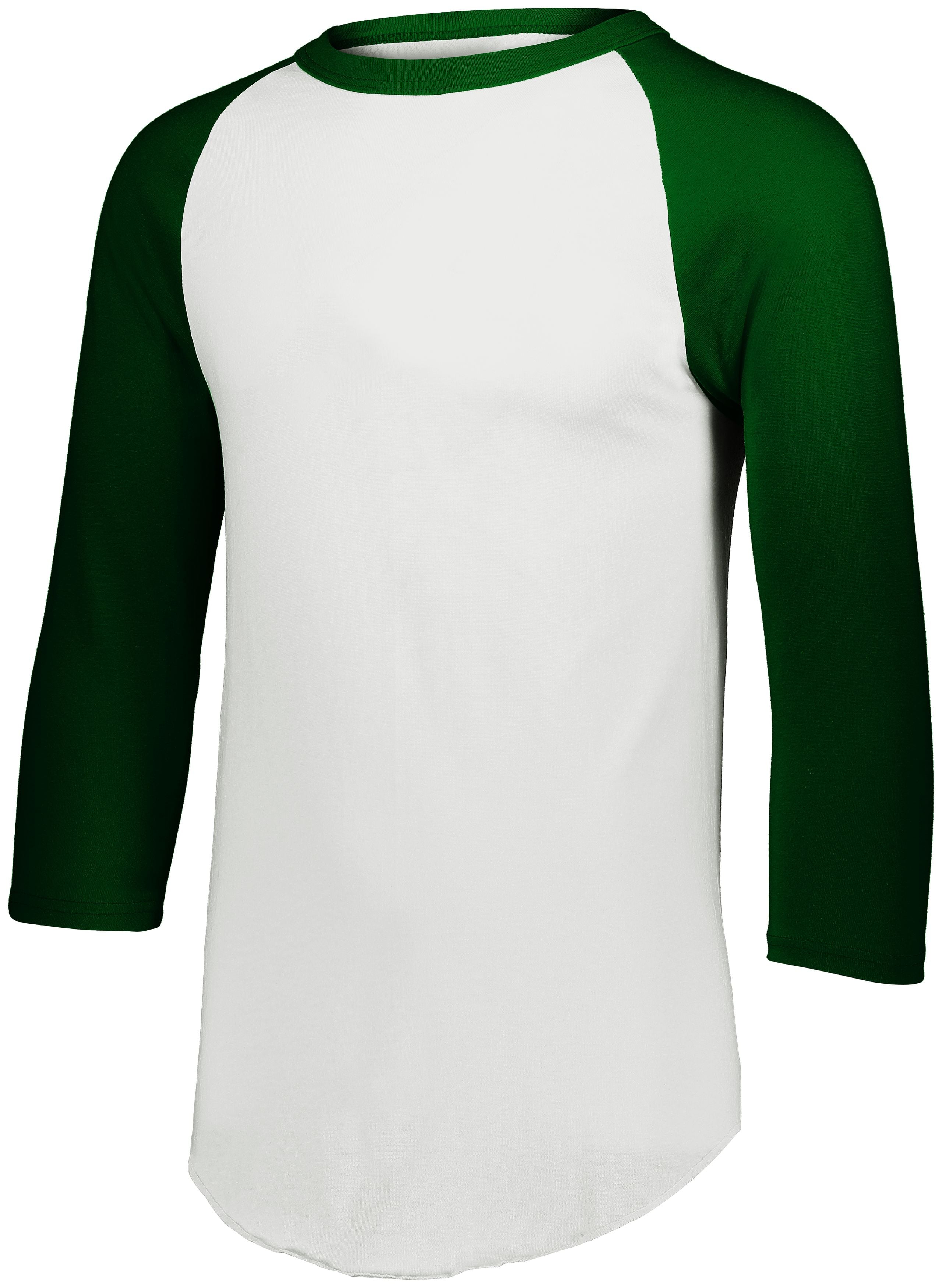 4420 Augusta Sportswear Three-Quarter Raglan Sleeve Baseball Jersey - Back Image