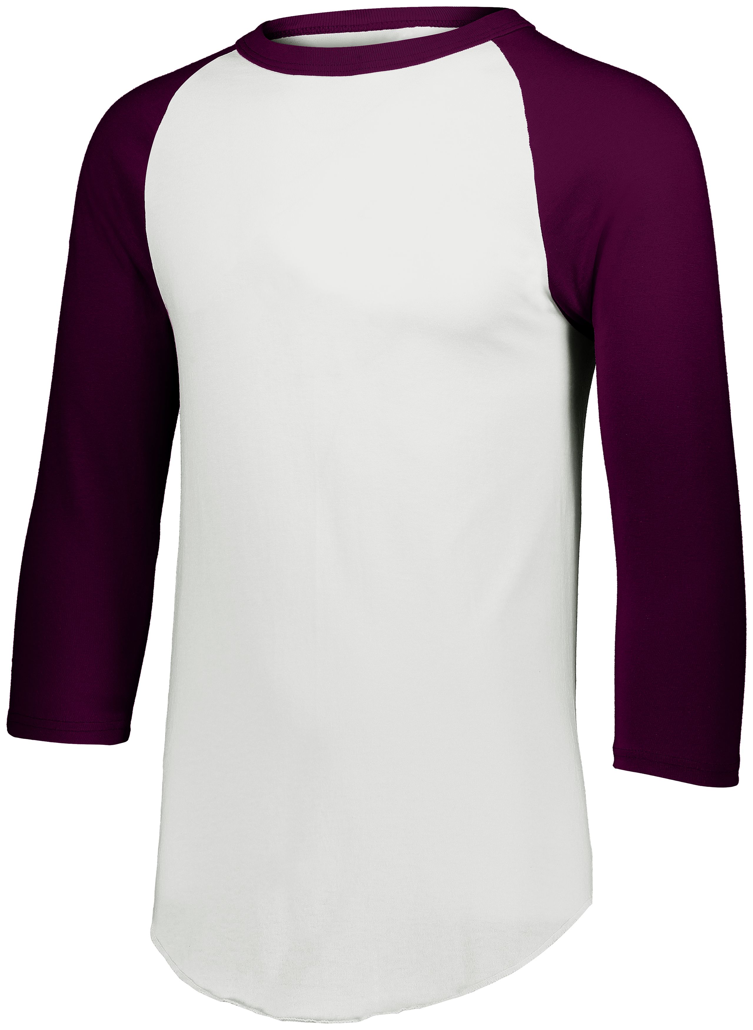 4420 Augusta Sportswear Three-Quarter Raglan Sleeve Baseball Jersey - Back Image