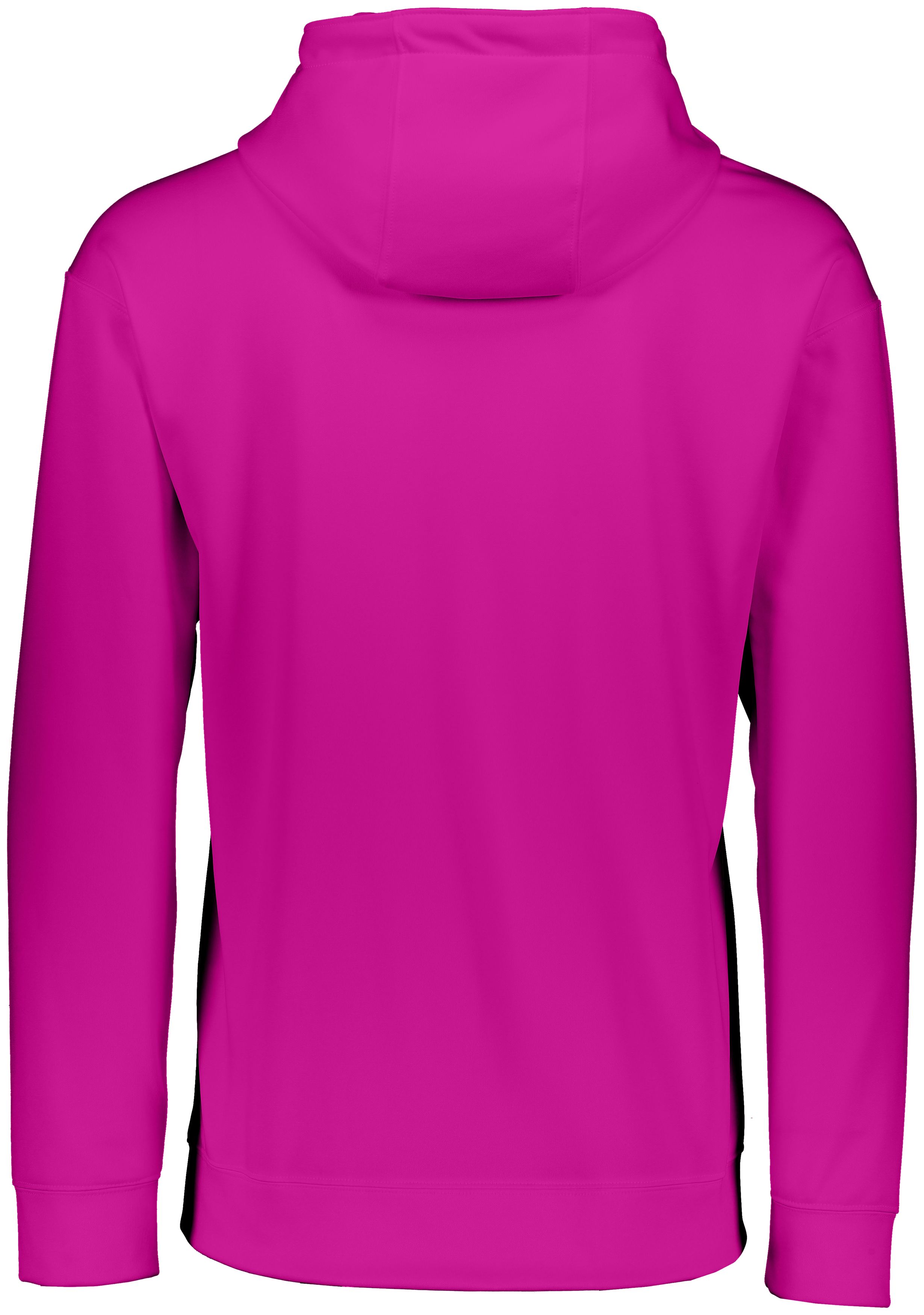 5506 Augusta Sportswear Youth Wicking Fleece Hooded Sweatshirt - Back Image