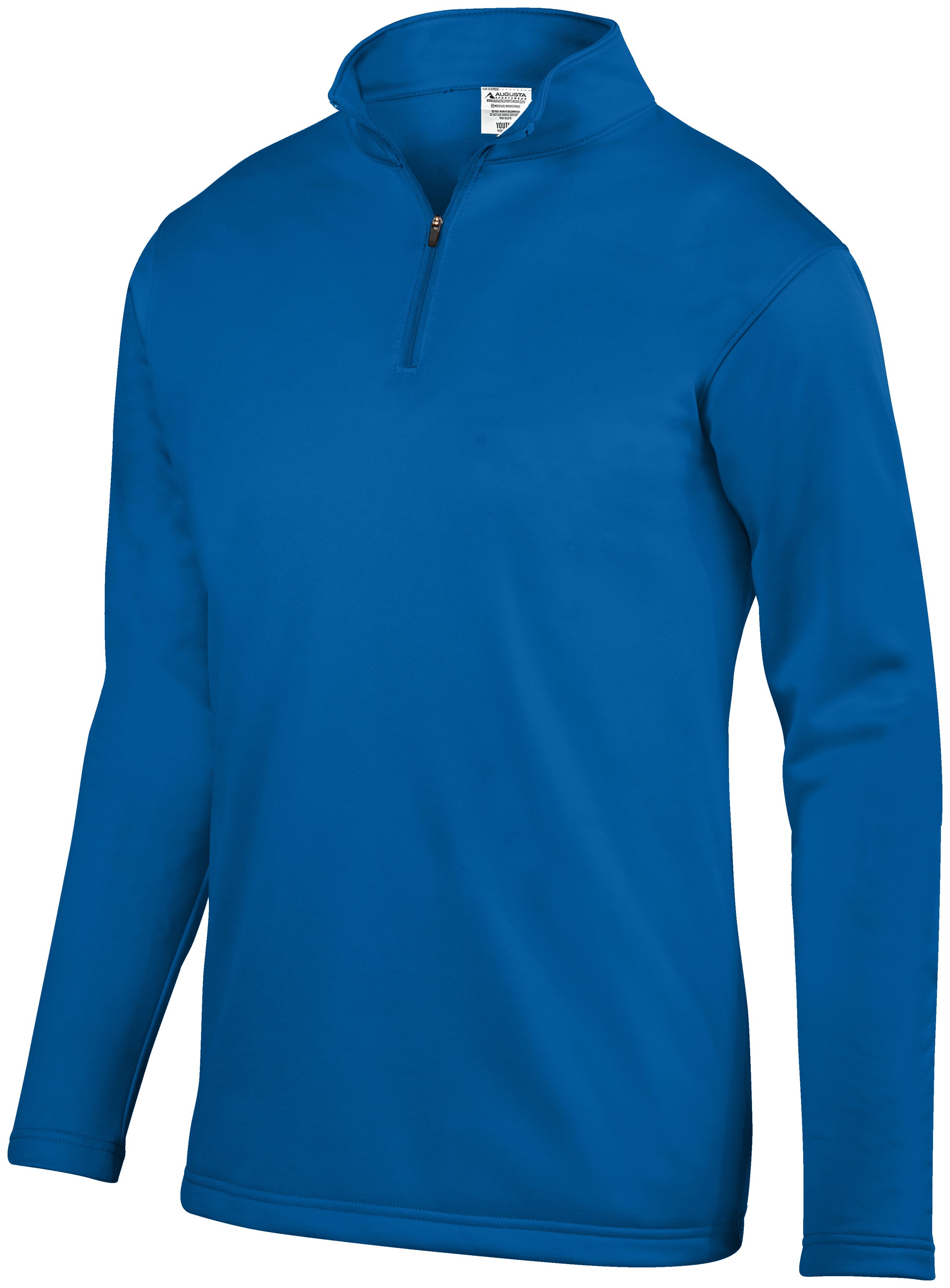 5507 Augusta Sportswear Wicking Fleece Quarter-Zip Pullover - Back Image