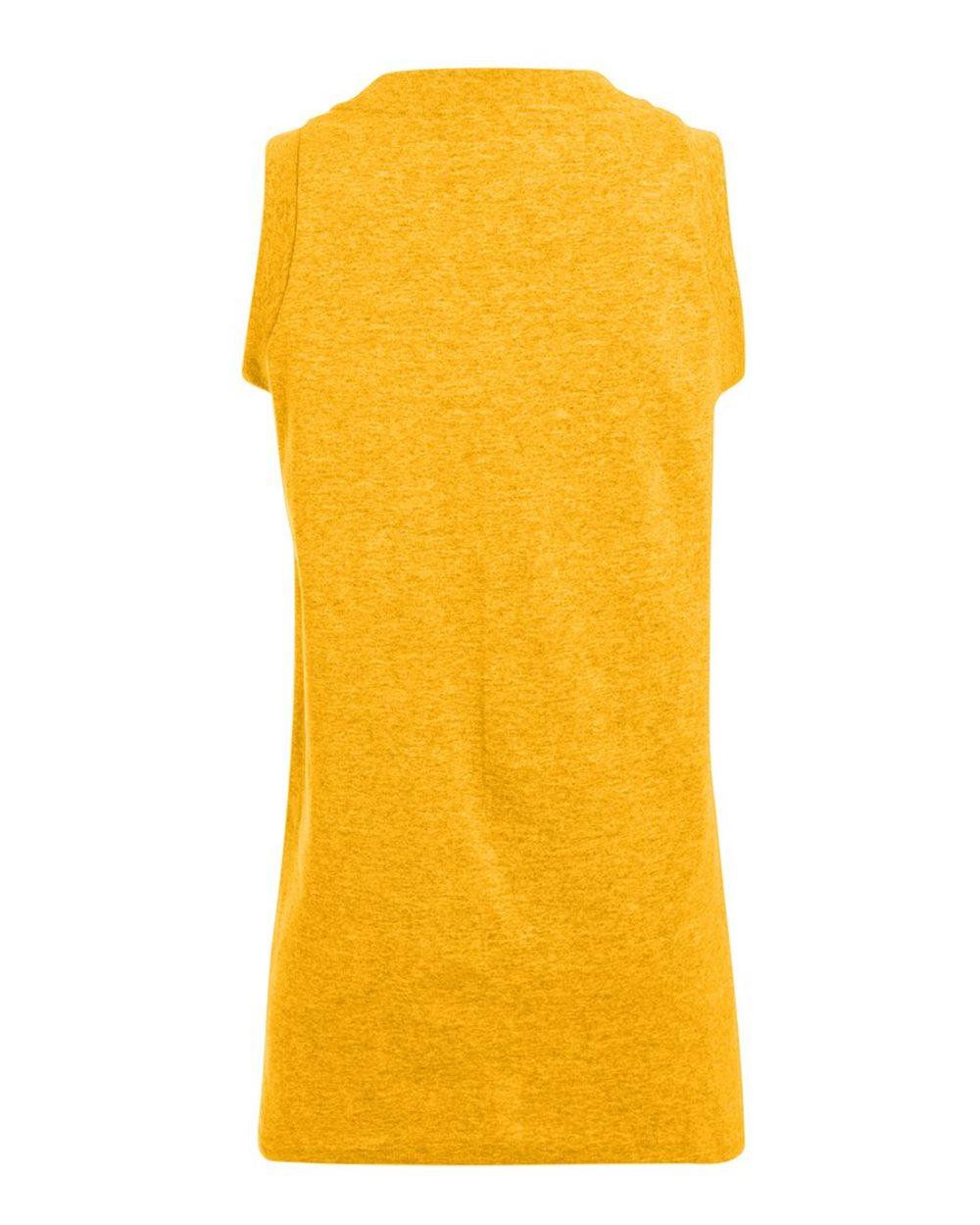 551 Augusta Sportswear Girls Sleeveless Two-Button Softball Jersey - Back Image