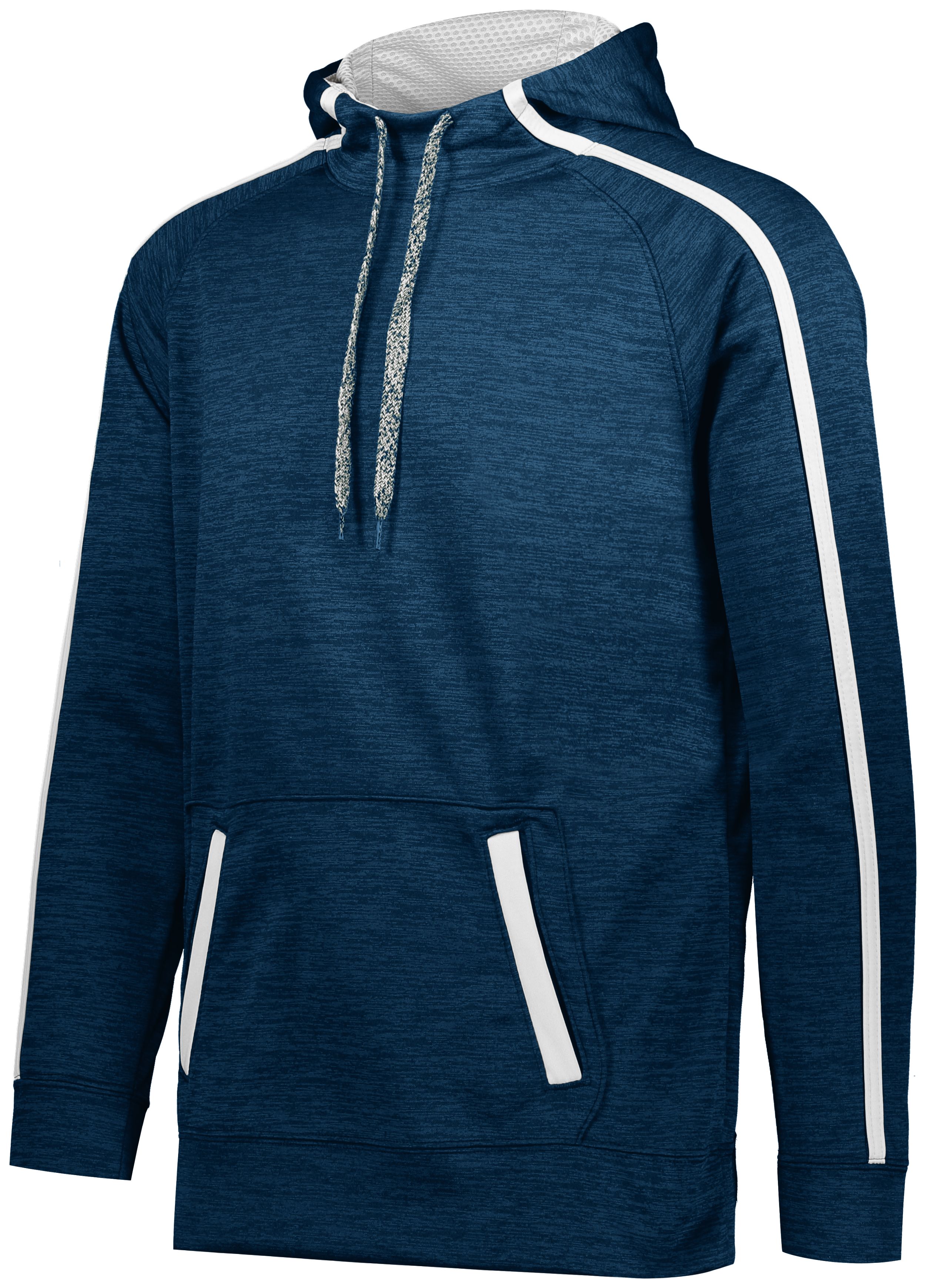 5554 Augusta Sportswear STOKED TONAL HEATHER HOODIE - Back Image
