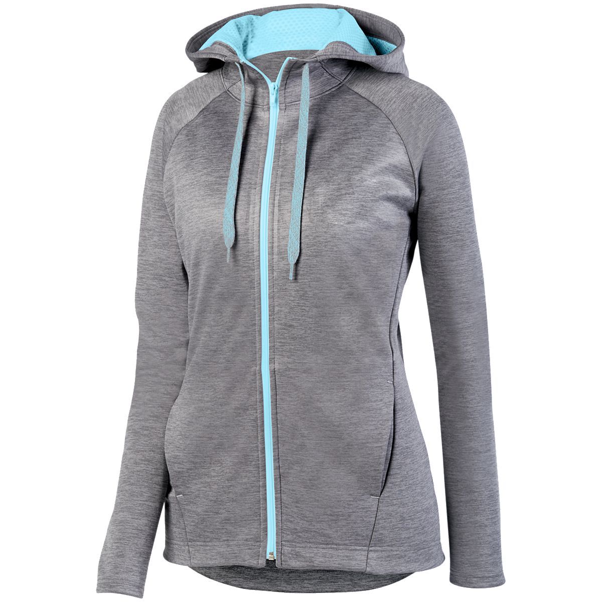 5558 Augusta Sportswear Womens Zoe Tonal Heather Full-Zip Hoodie 5558 Augusta Sportswear Womens Zoe Tonal Heather Full-Zip Hoodie