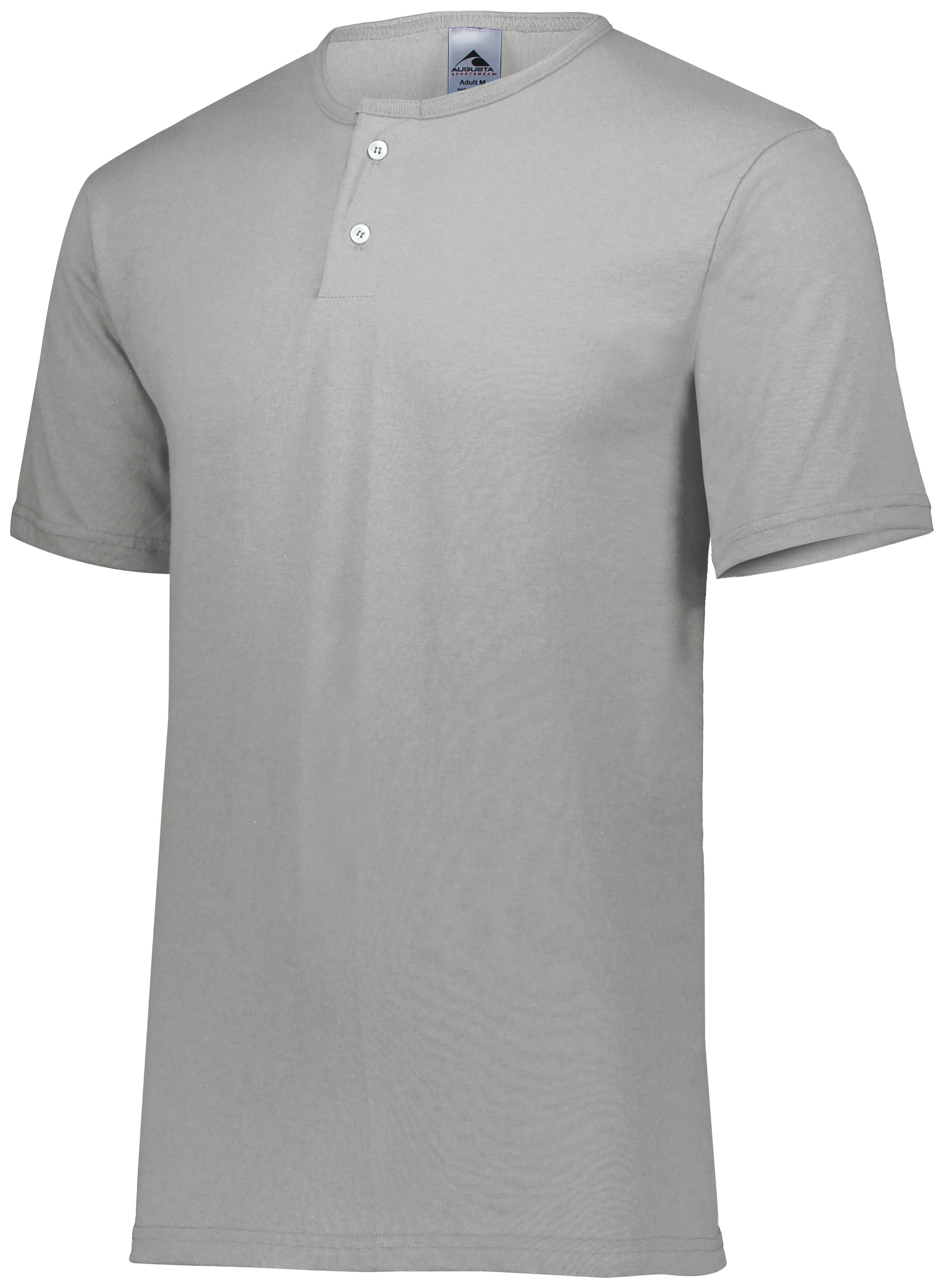 580 Augusta Sportswear Two-Button Baseball Jersey - Siide Image