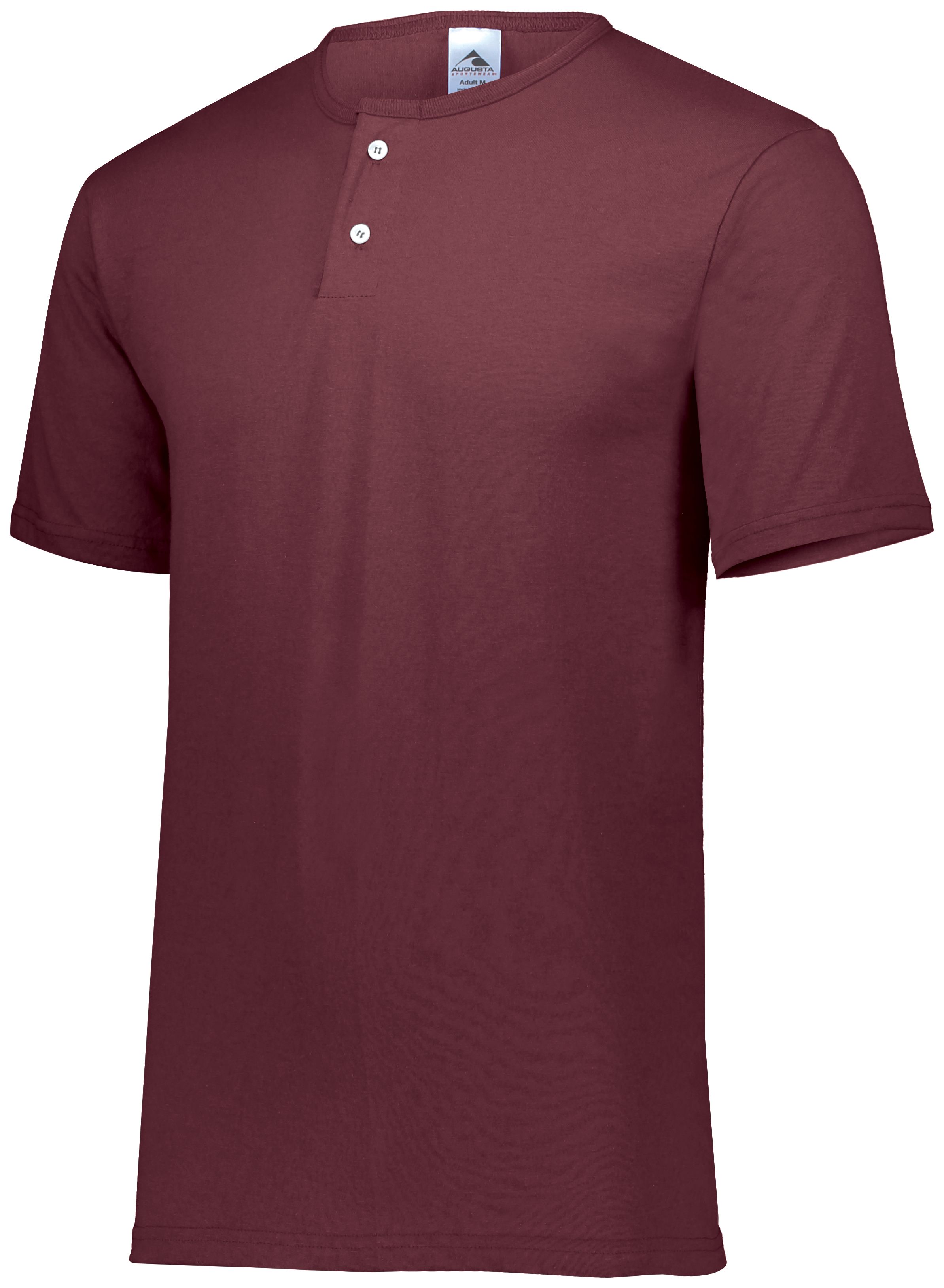 580 Augusta Sportswear Two-Button Baseball Jersey Zoom Image