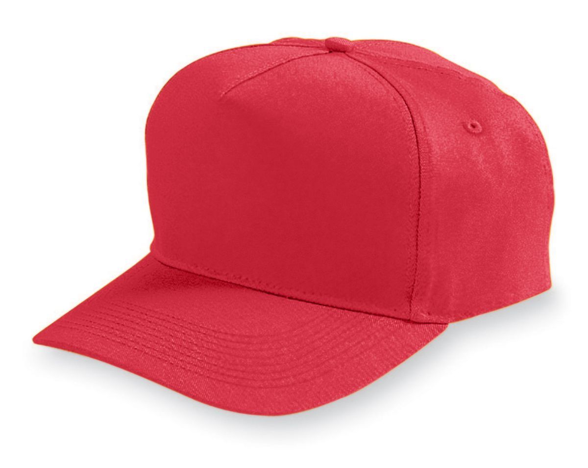 6207 Augusta Sportswear Youth Five-Panel Cotton Twill Cap - Siide Image