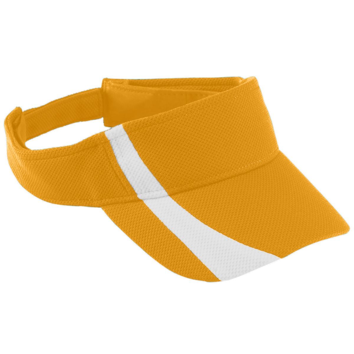 6261 Augusta Sportswear YOUTH ADJUSTABLE WICKING MESH TWO-COLOR VISOR - Siide Image
