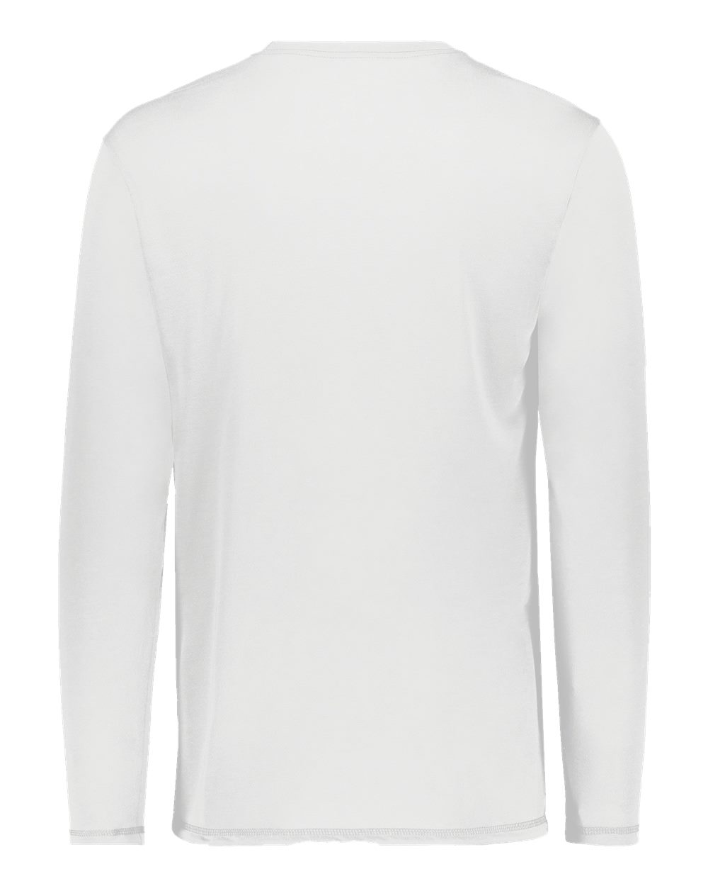6845 Augusta Sportswear Super Soft-Spun Poly Long Sleeve Tee - Back Image