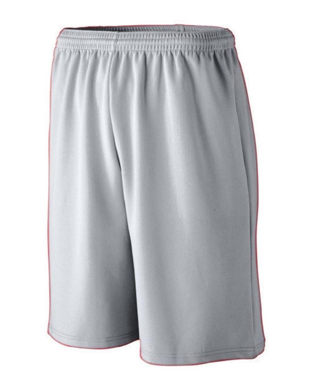802 Augusta Sportswear LONGER LENGTH WICKING MESH ATHLETIC SHORTS - Siide Image
